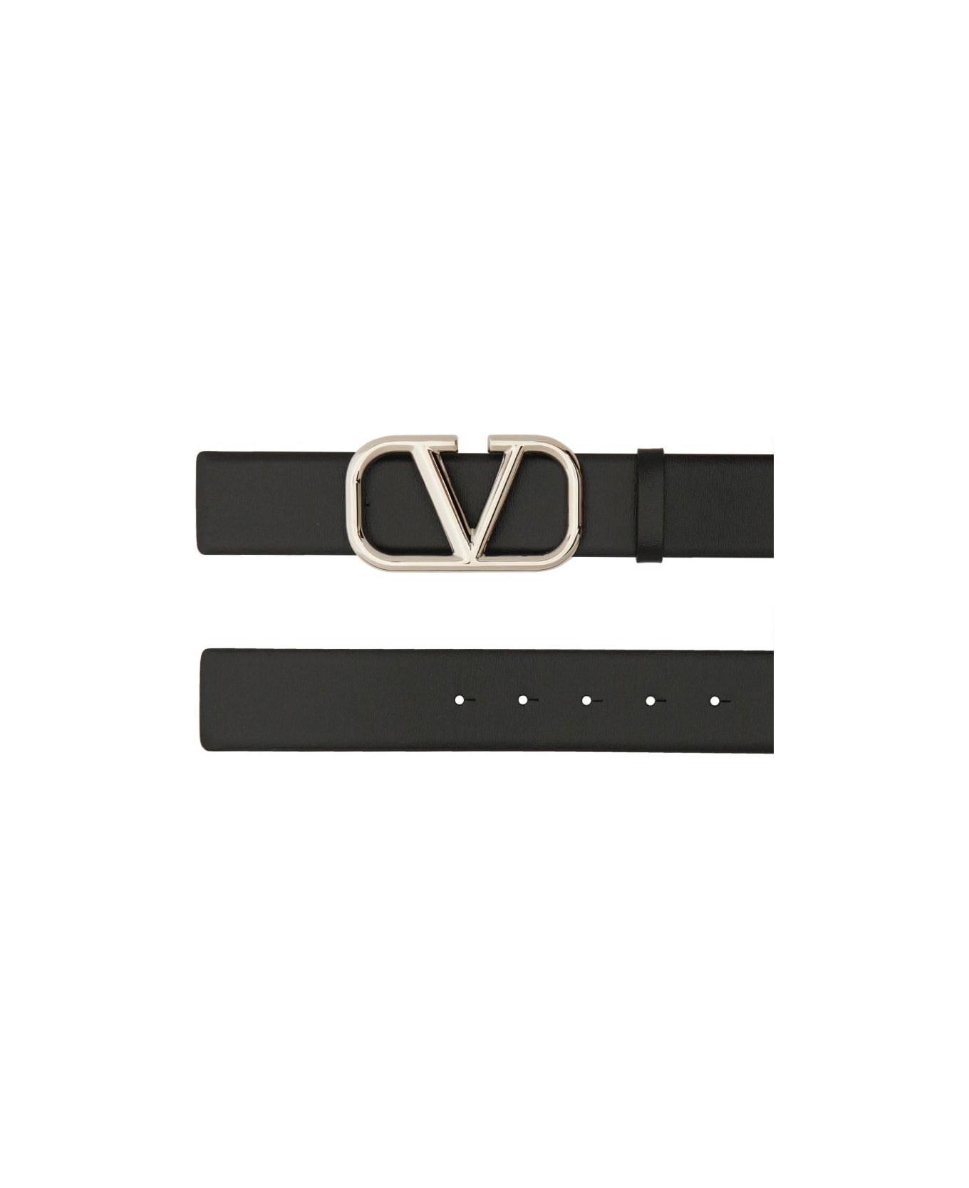 Valentino Garavani "vlogo Signature" Belt - BLACK