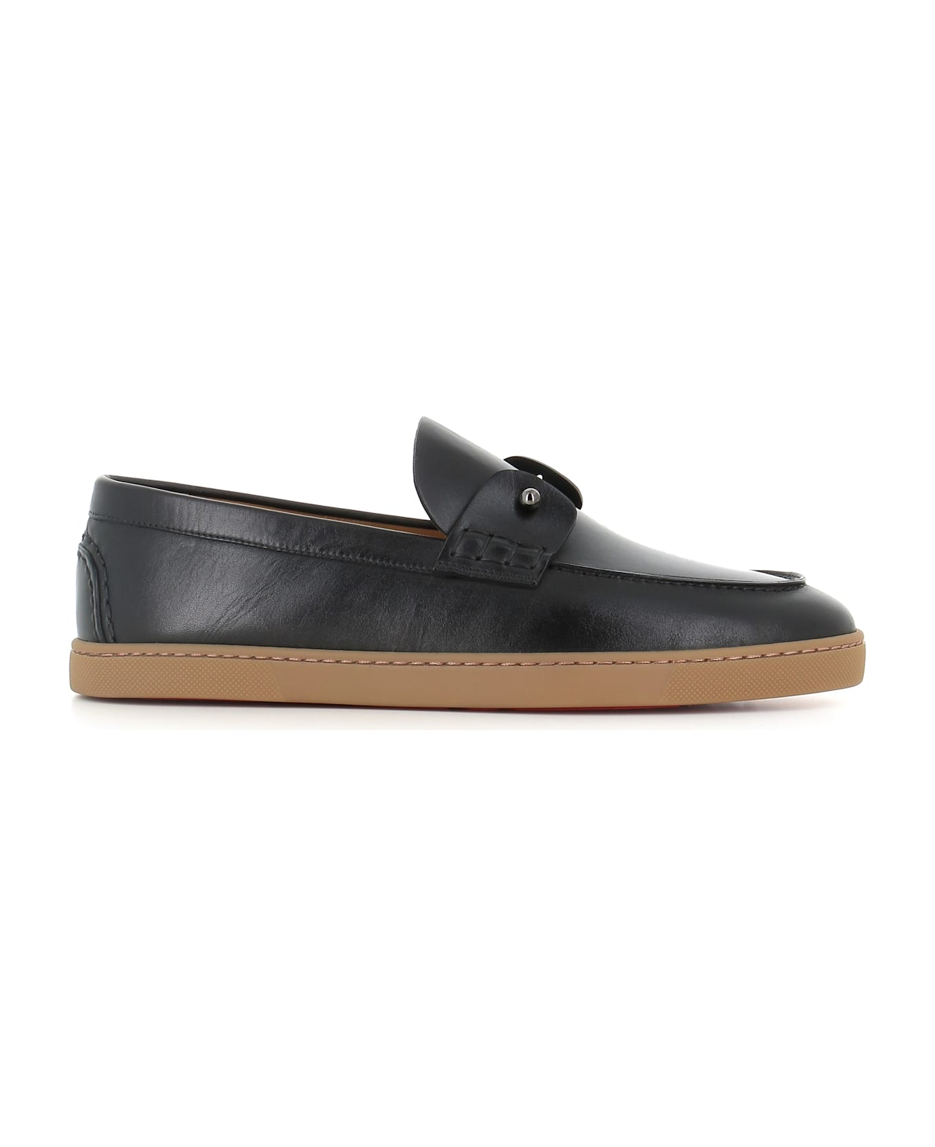 Christian Louboutin Slip-on Chambeliboat Flat - Black