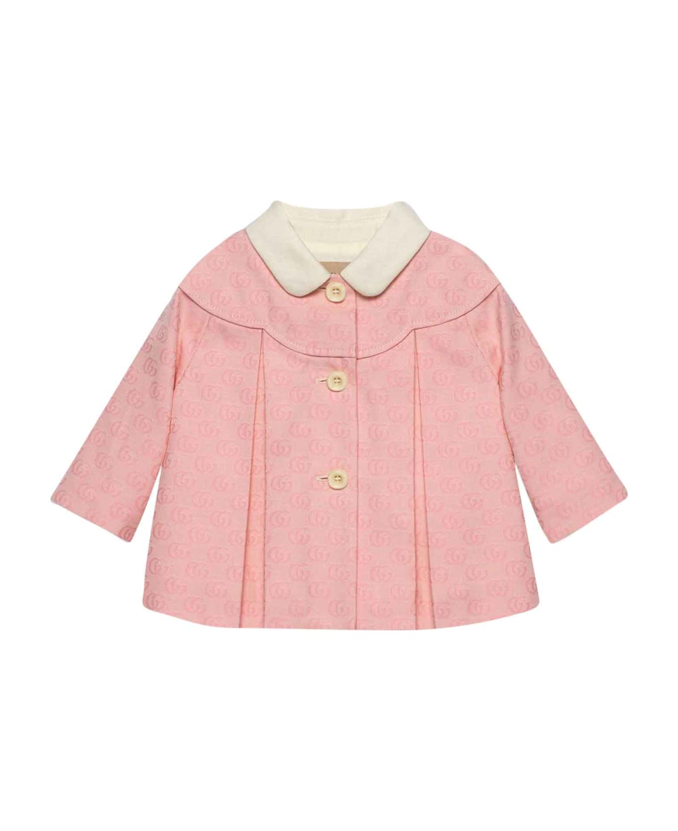 Gucci Pink Coat Baby Girl - Rosa