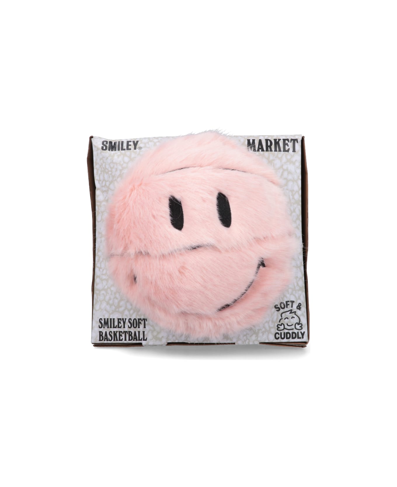 Market Smiley Basketball Pillow - PINK