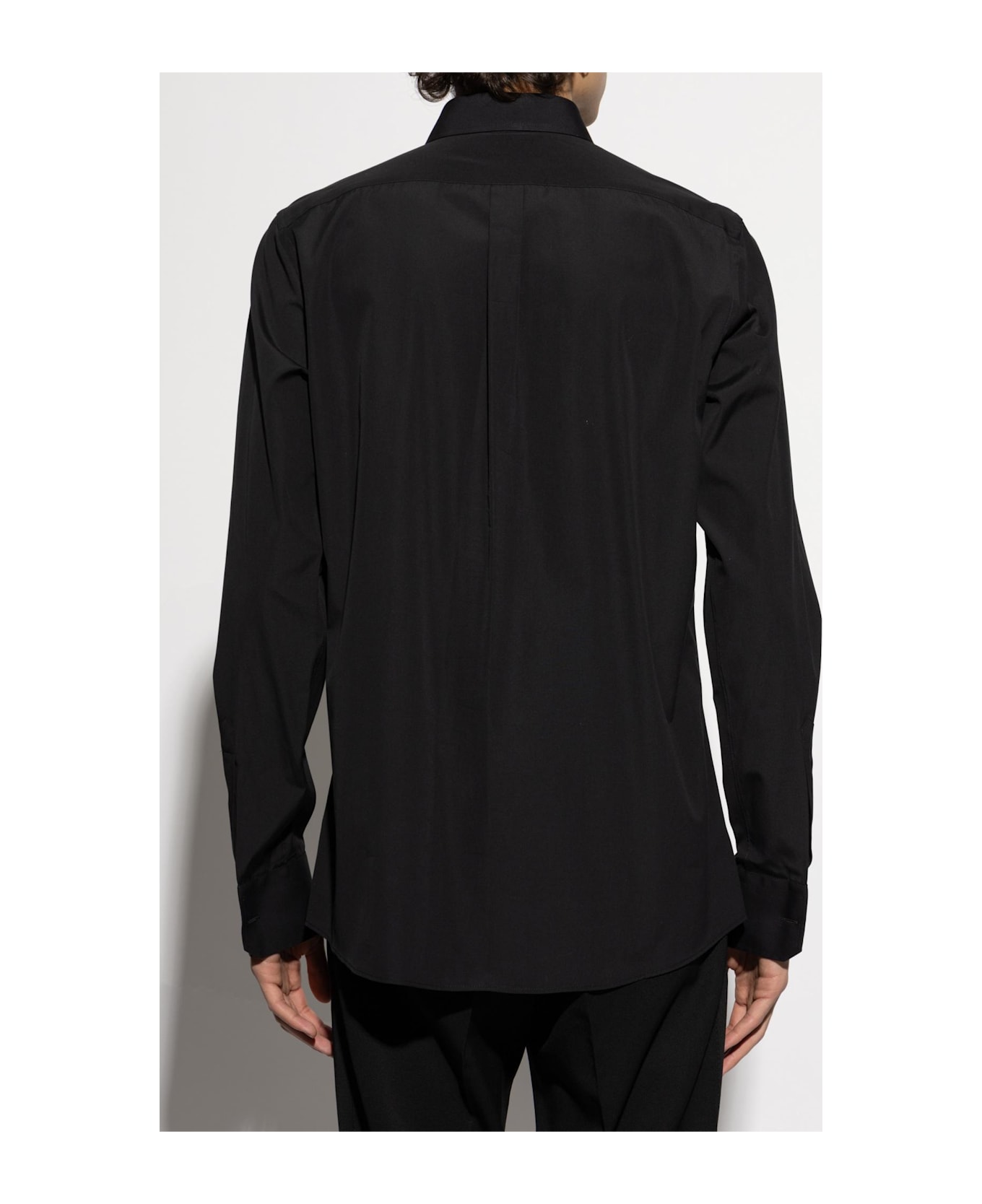 Dolce 
Gabbana Cotton Shirt With Appliqué - Black