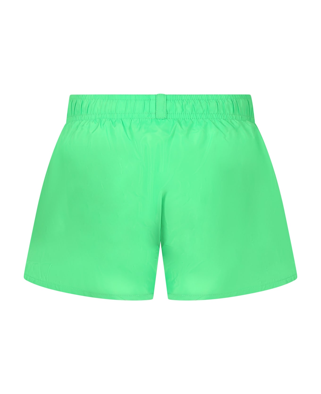 Dsquared2 Green Swim Shorts For Boy With Logo - Green
