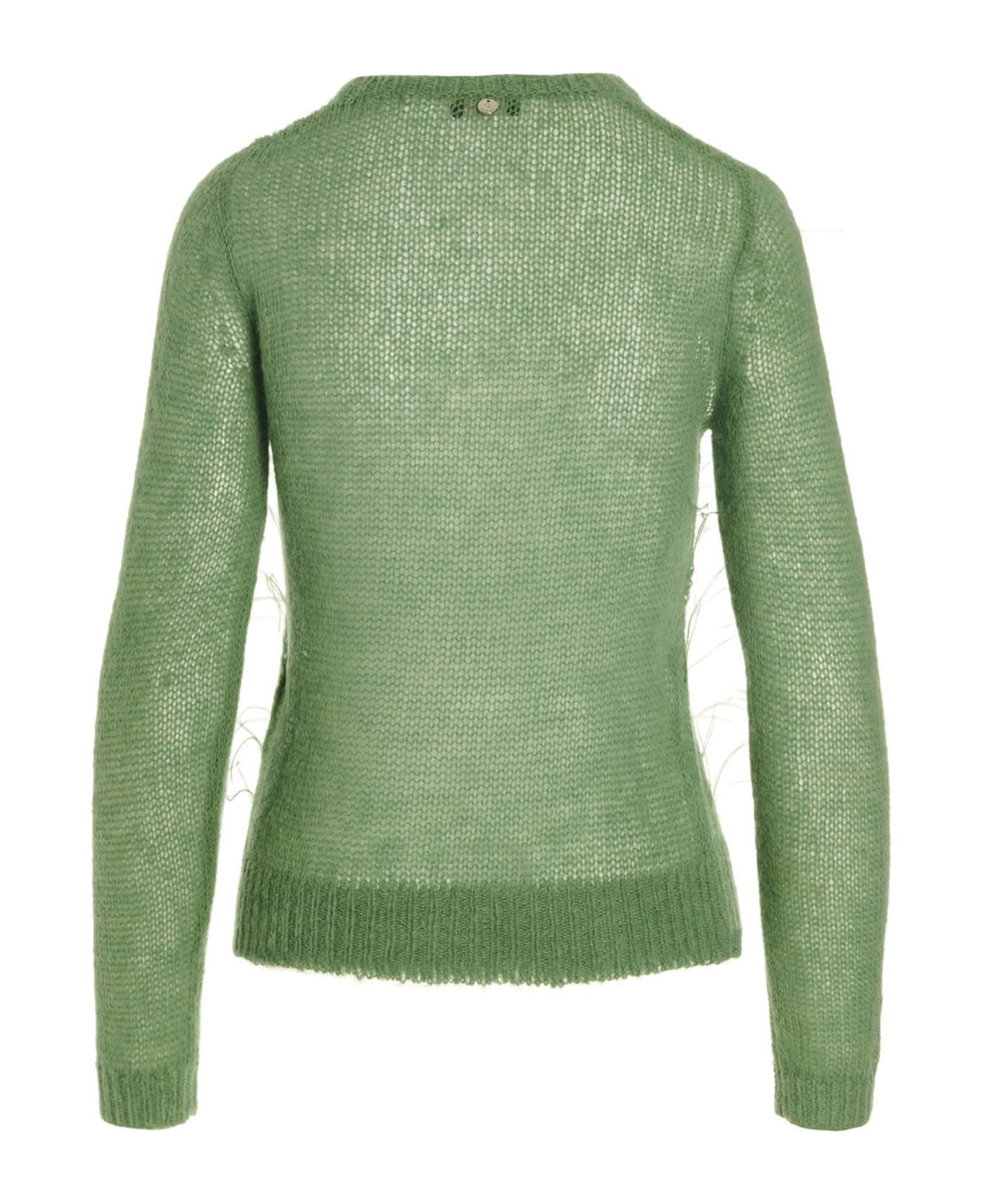 Liu-Jo 'soft Plumage' Sweater - Green