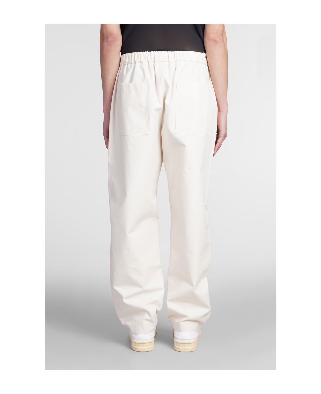 Jil Sander Ivory Cotton Pant - White