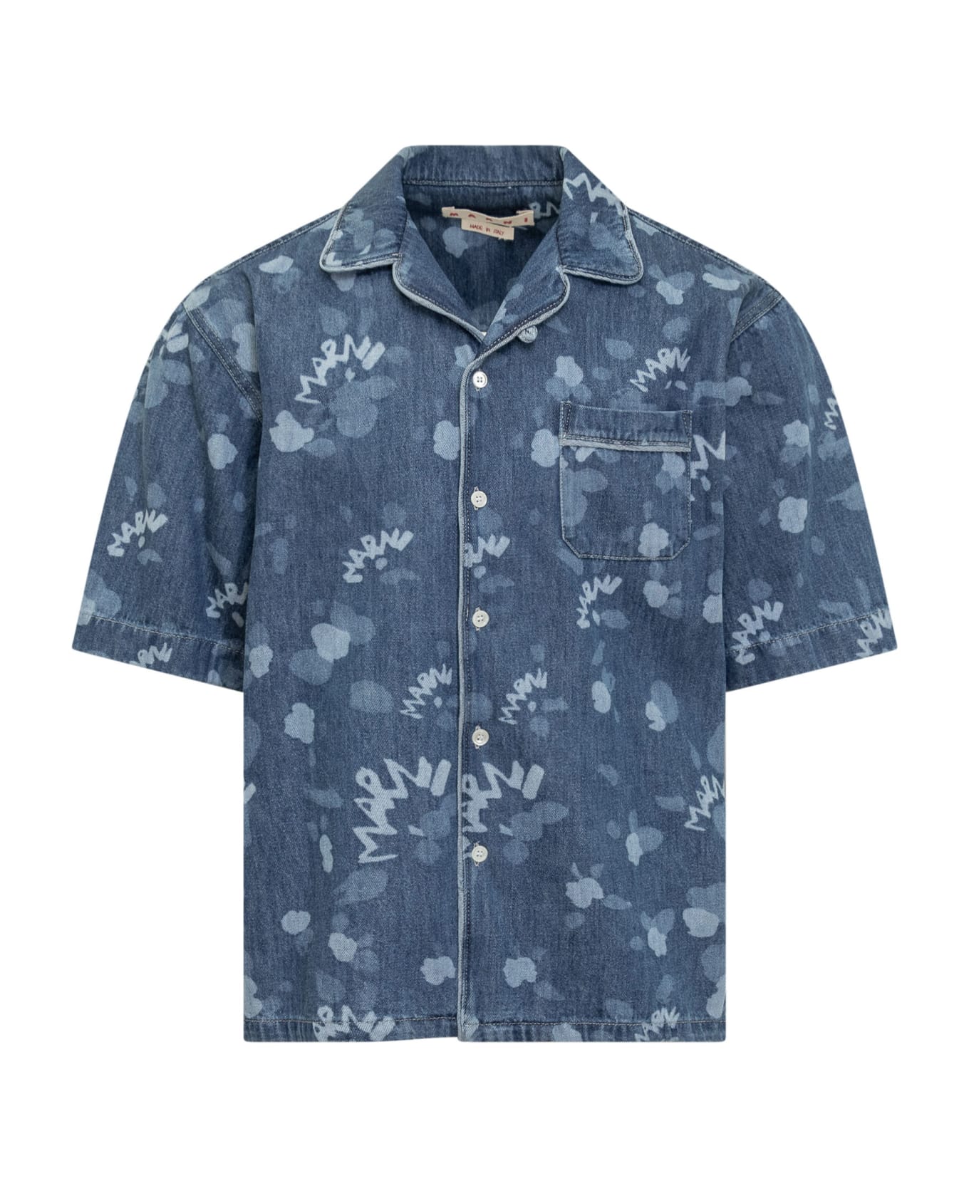 Marni Dripping Shirt - IRIS BLUE シャツ