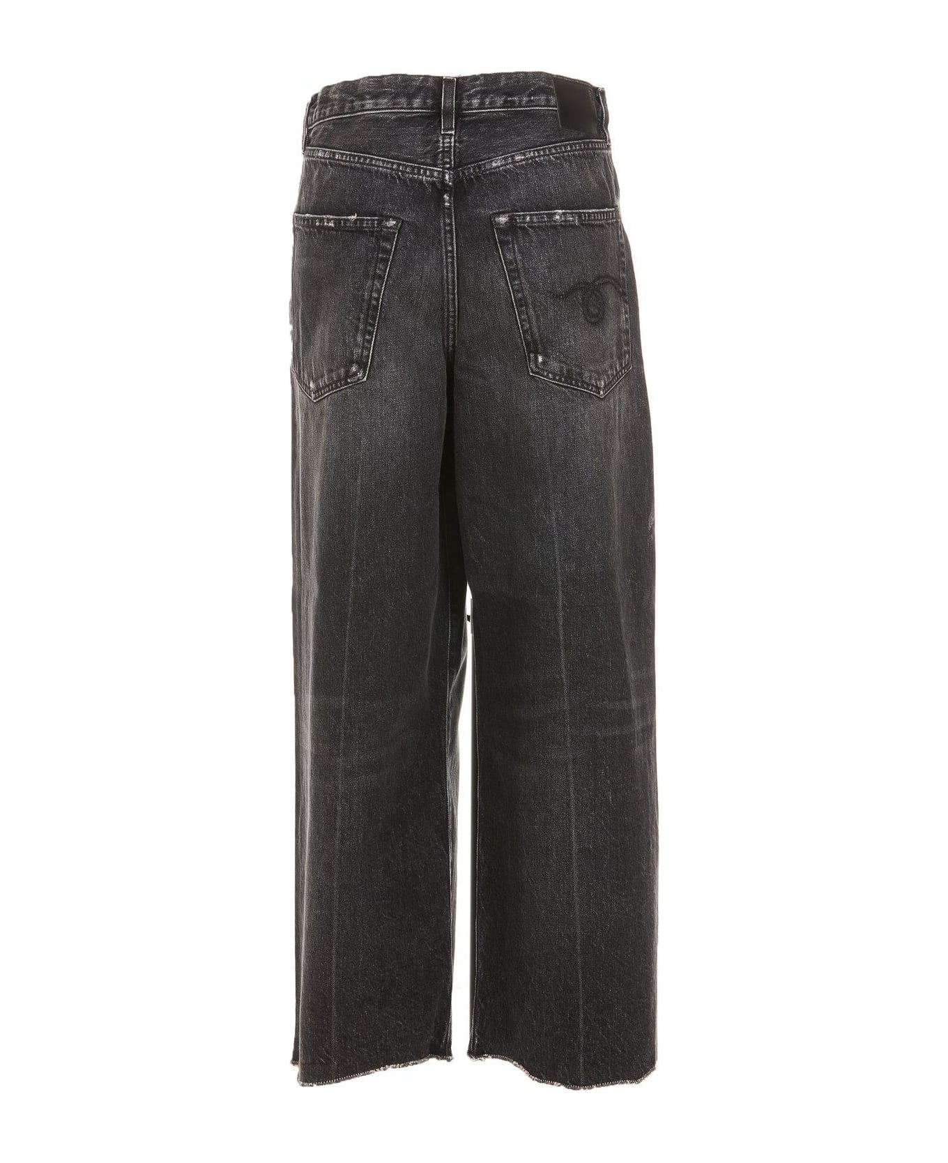 R13 High-rise Wide-leg Jeans Jeans - NERO