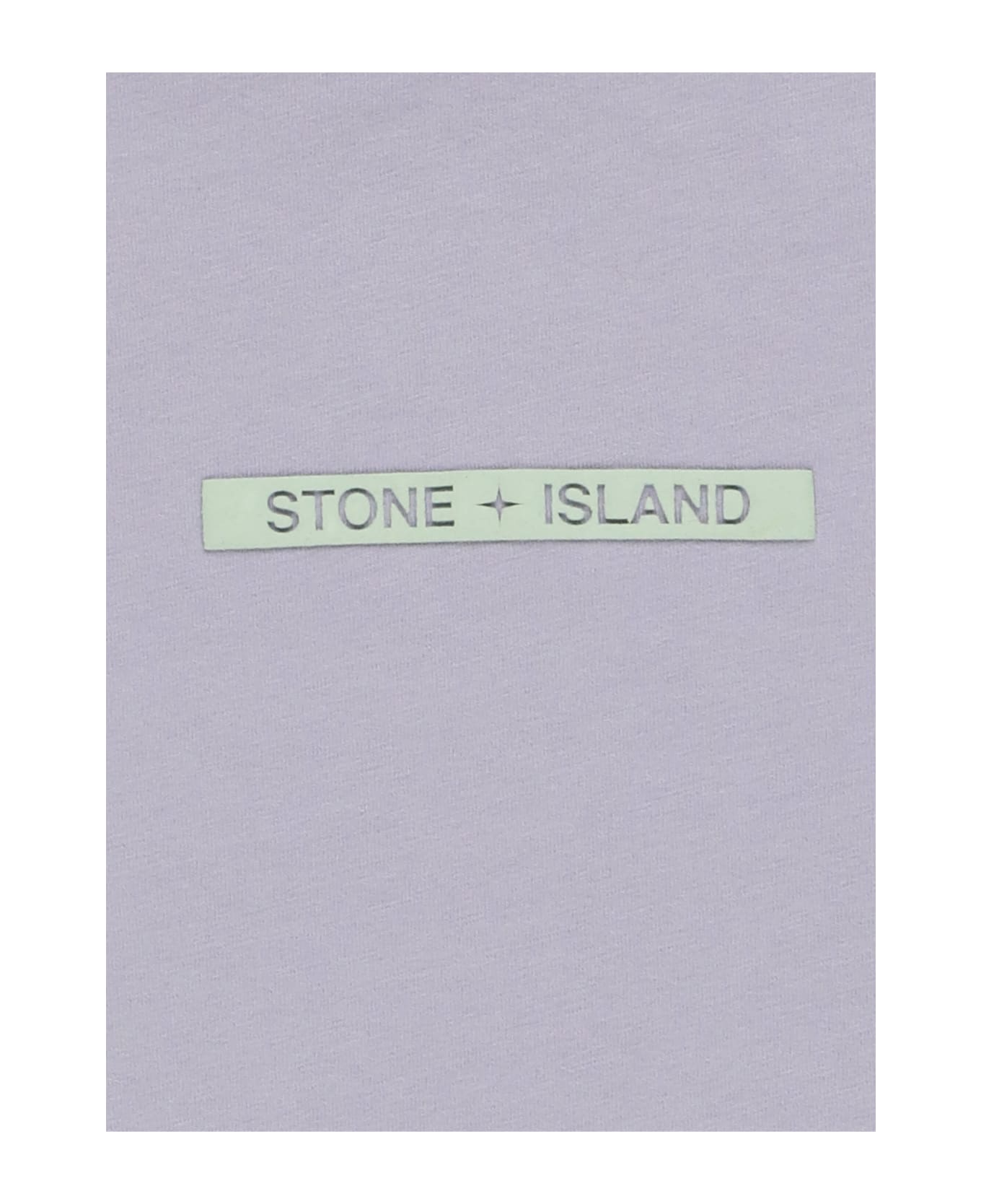 Stone Island T-shirt With Logo - Lavanda