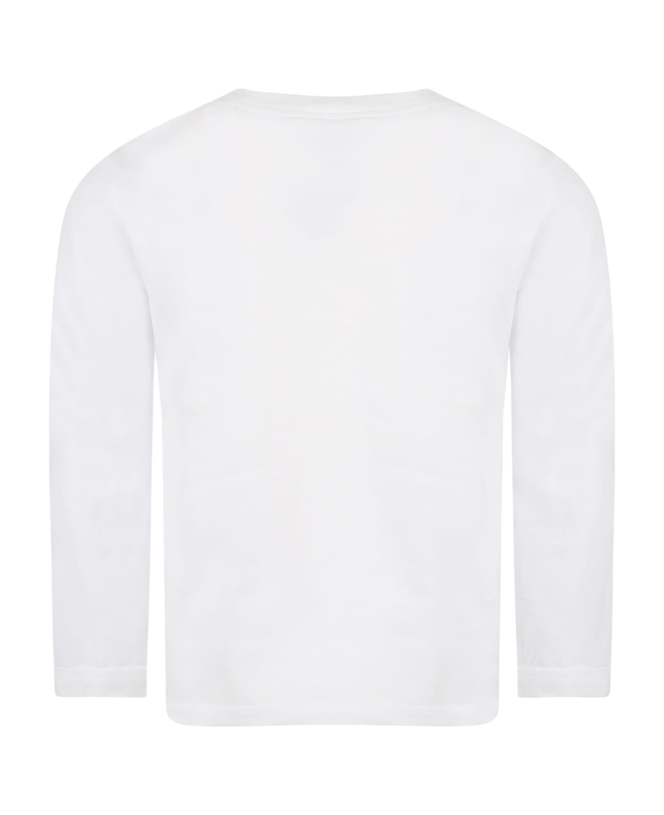 Stella McCartney Kids White T-shirt For Boy With Fox - White