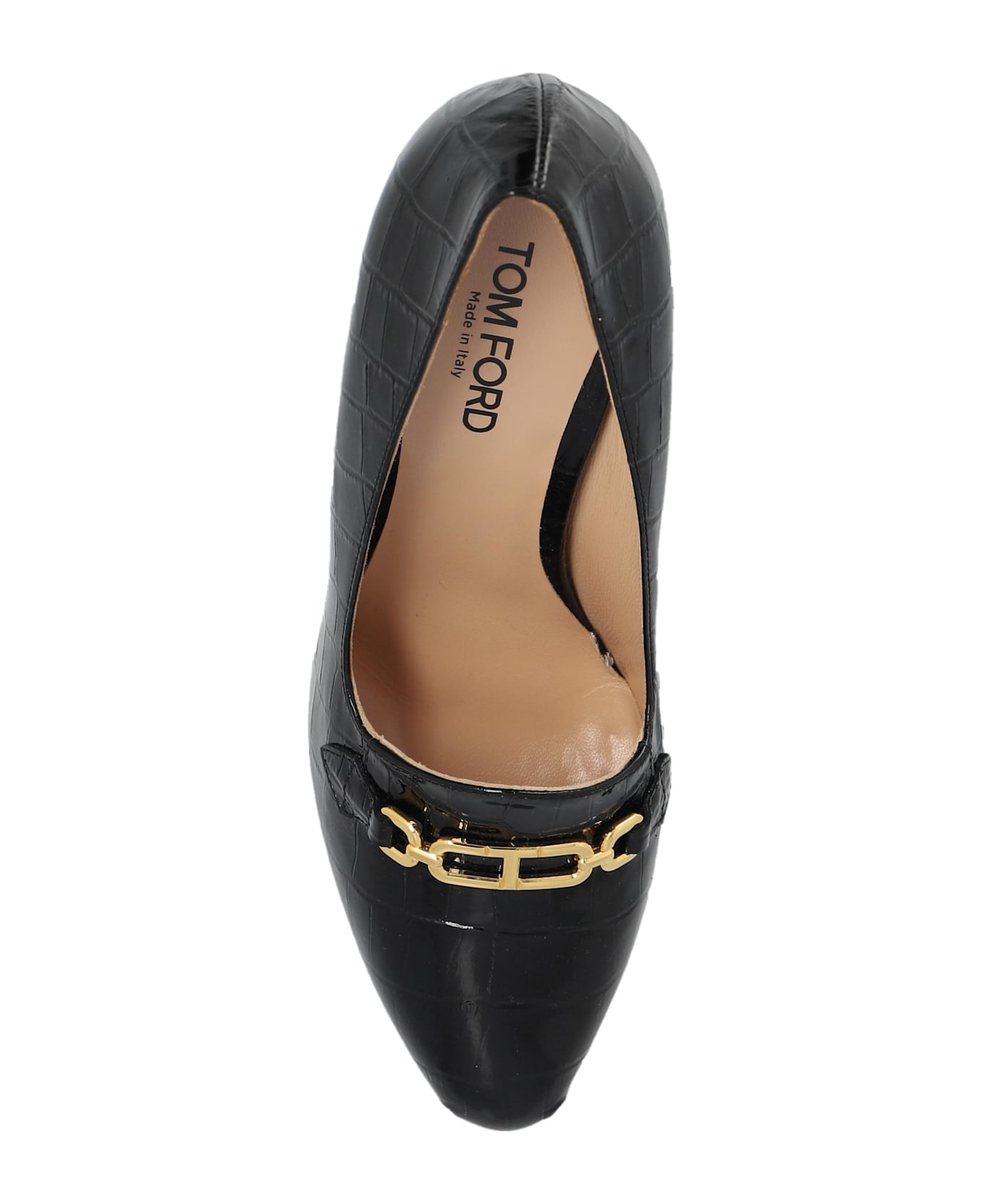 Tom Ford Leather Heeled Shoes - Black