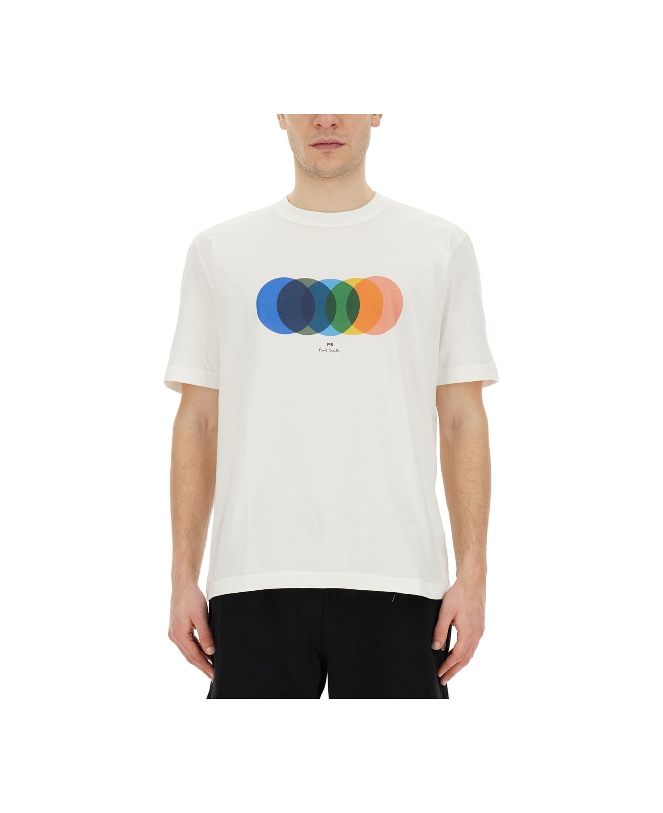 PS by Paul Smith "circles" T-shirt - WHITE シャツ