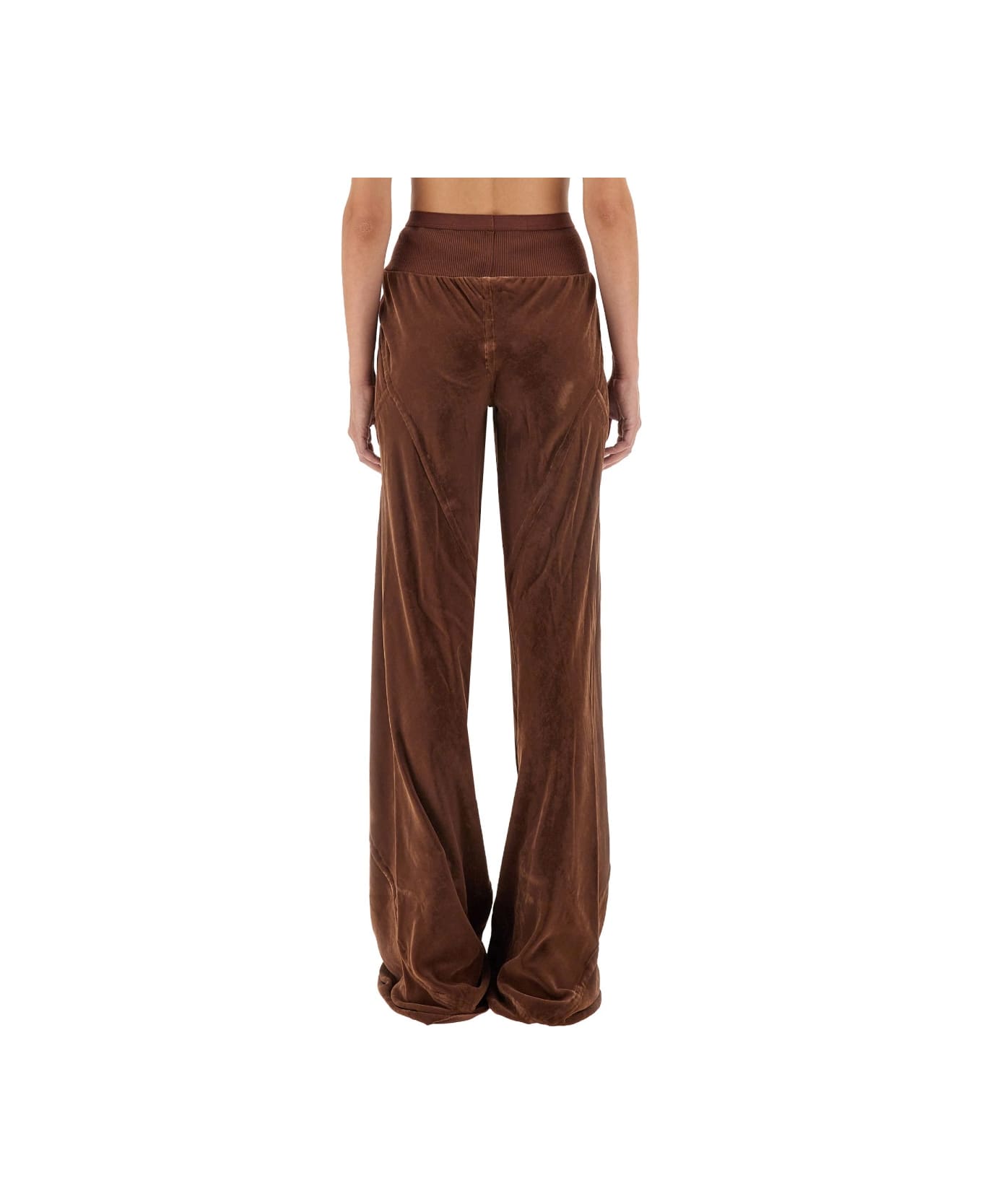 Rick Owens Silk T-shirt - BROWN