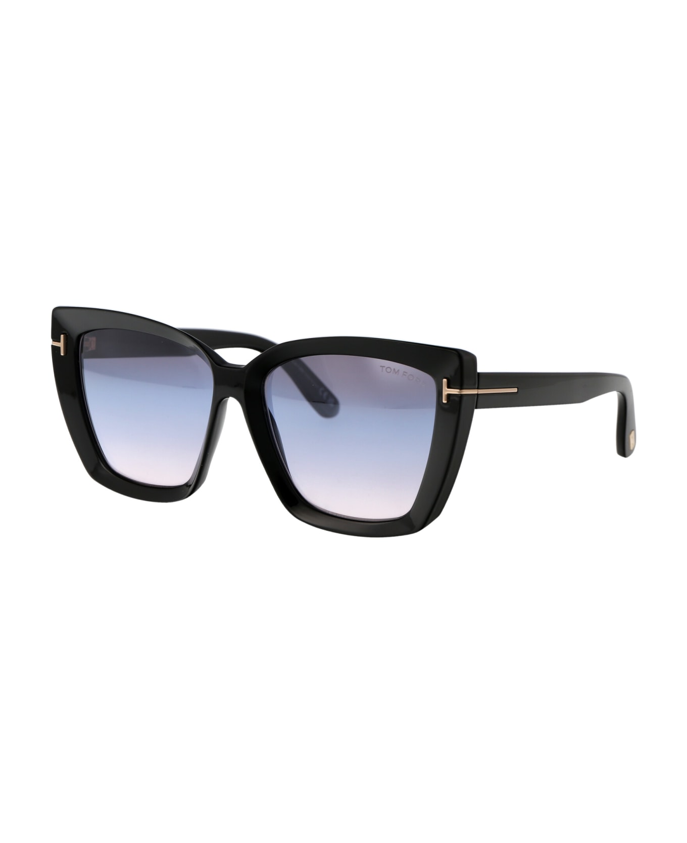 Tom Ford Eyewear Scarlet-02 Sunglasses - 01B Nero Lucido / Fumo Grad