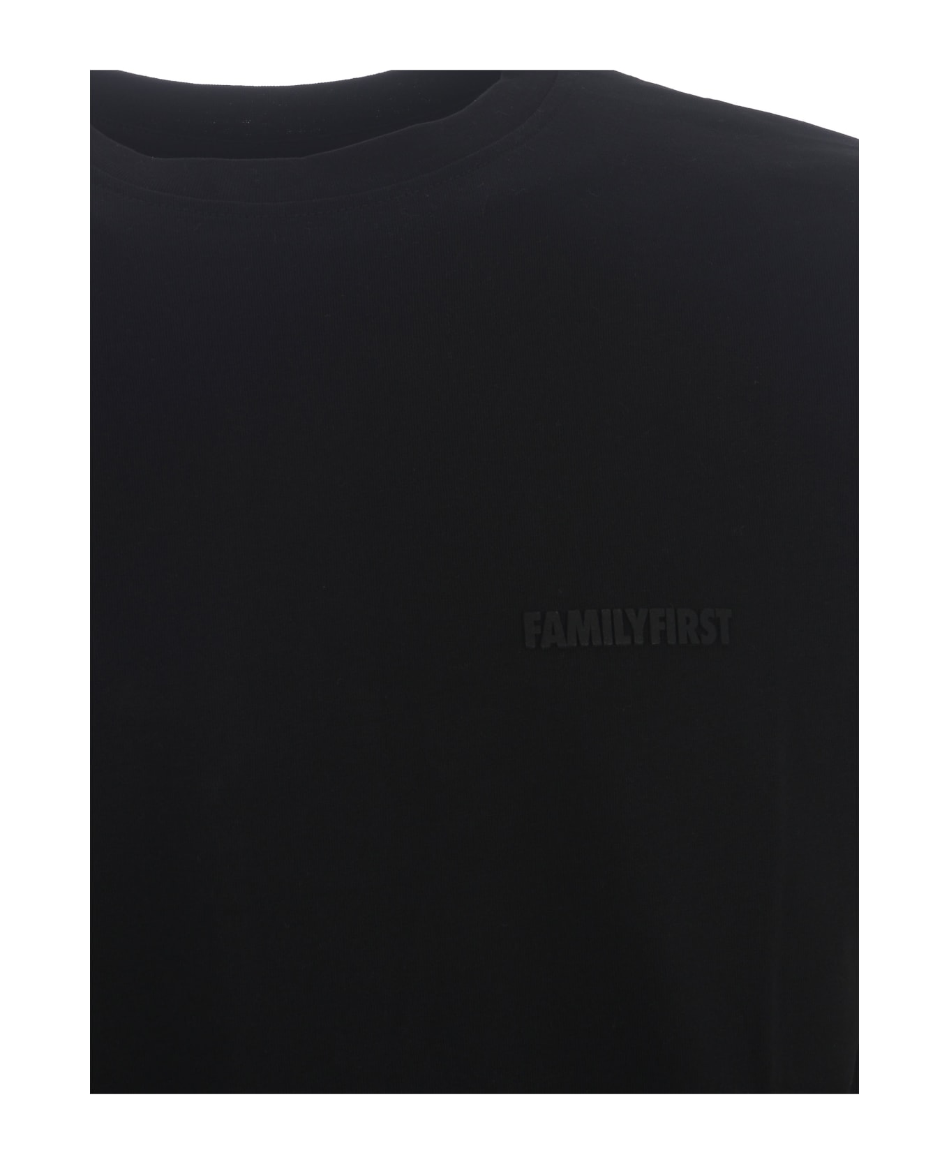 Family First Milano T-shirt Family First "symbol" In Cotton - Nero