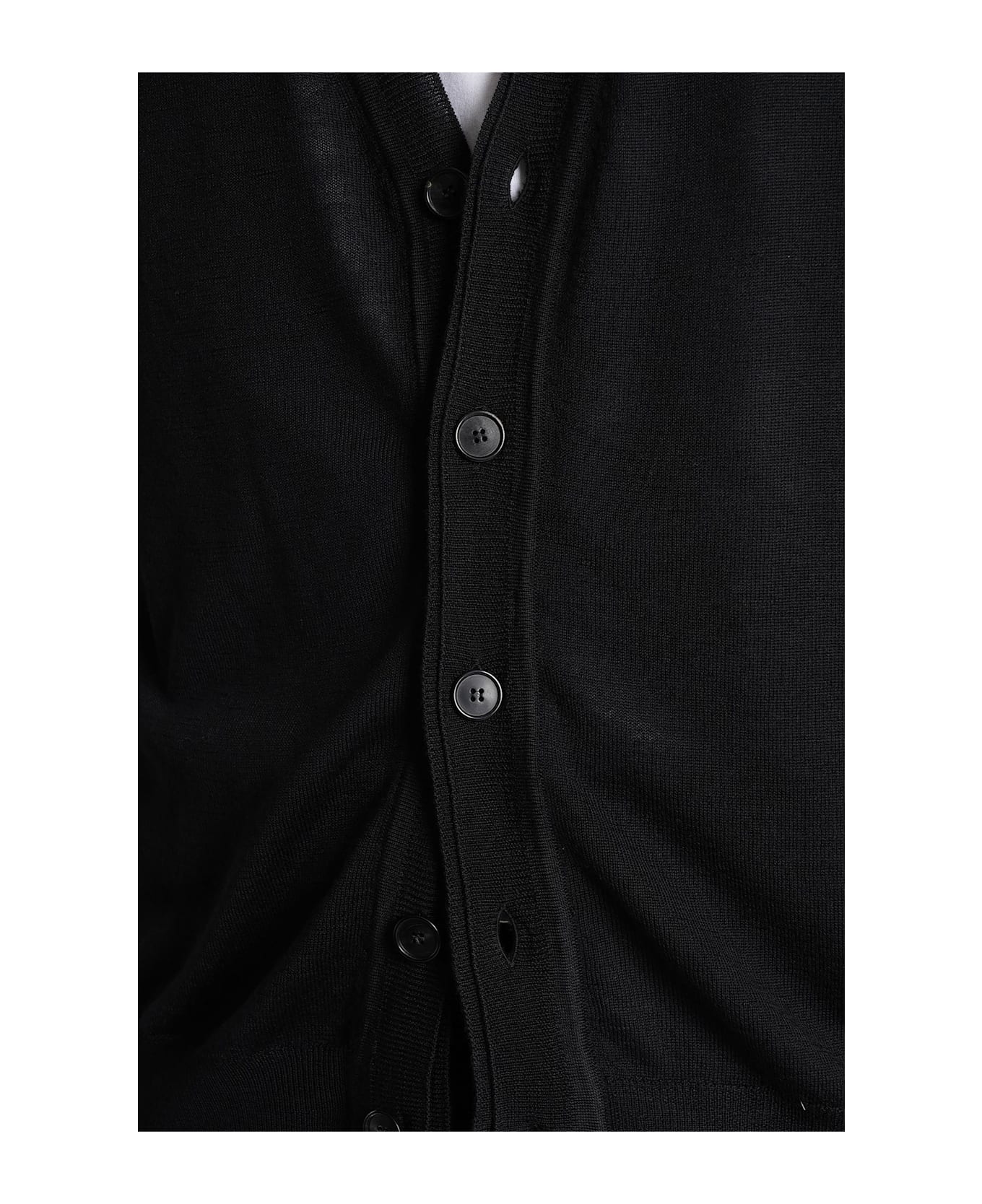 Mauro Grifoni Cardigan In Black Wool - black