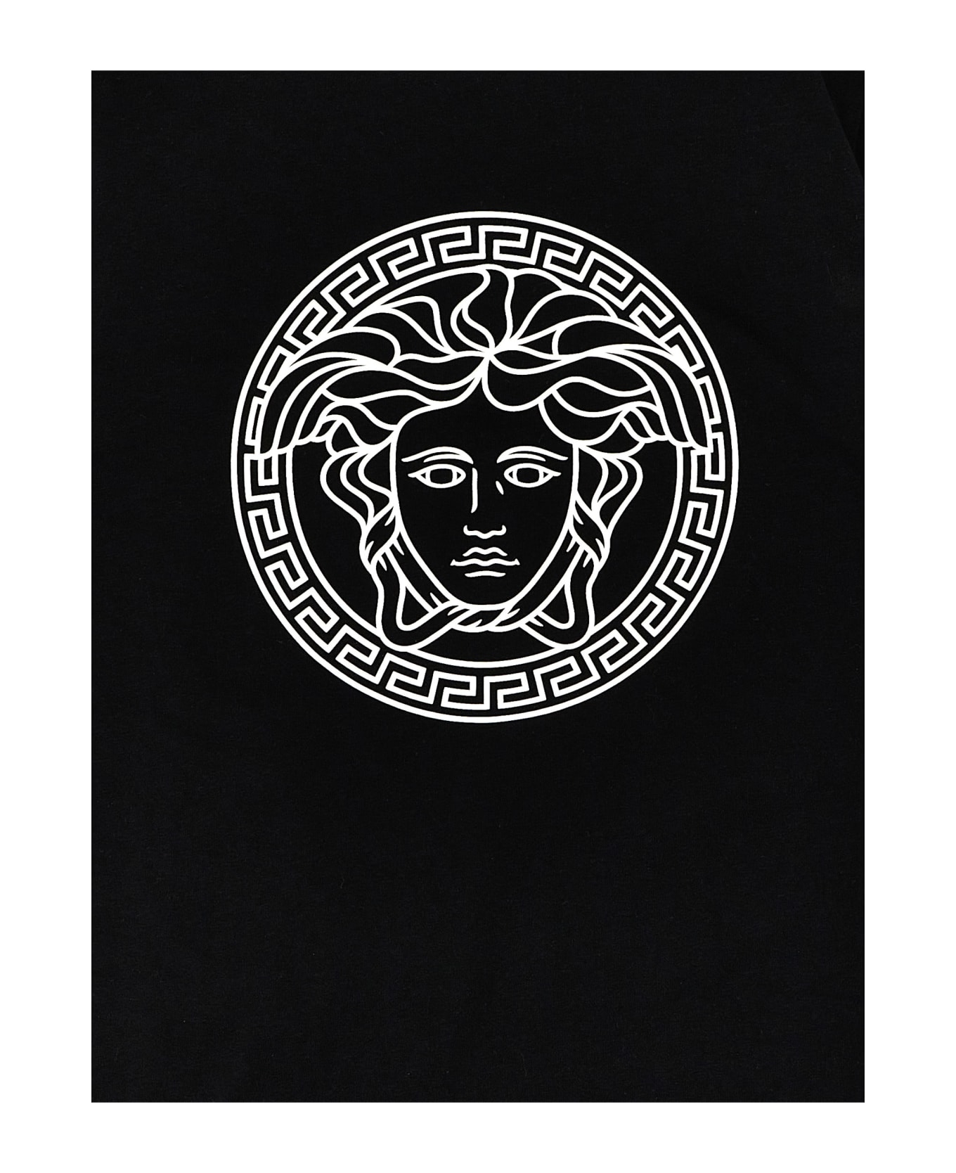 Versace Logo Print T-shirt - Black