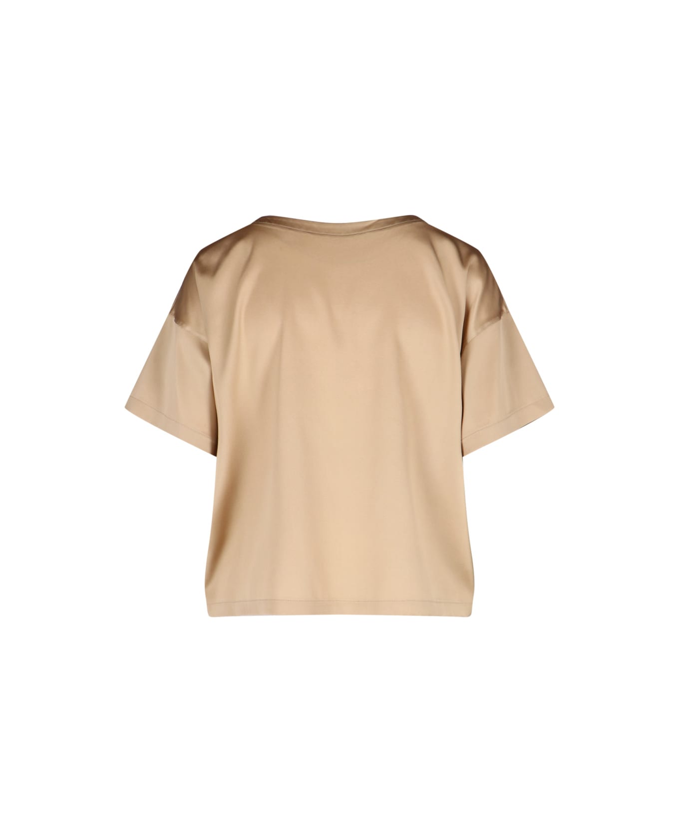 Ermanno Scervino Silk T-shirt - Brown