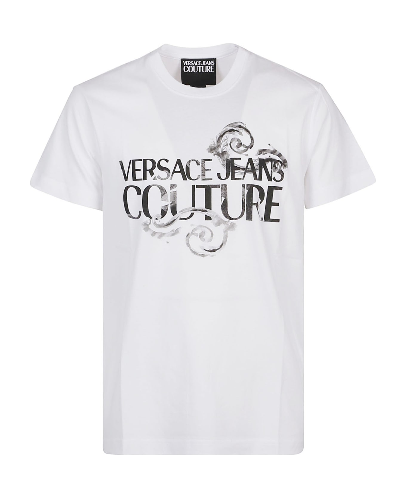 Versace Jeans Couture Watercolor Logo T-shirt - White