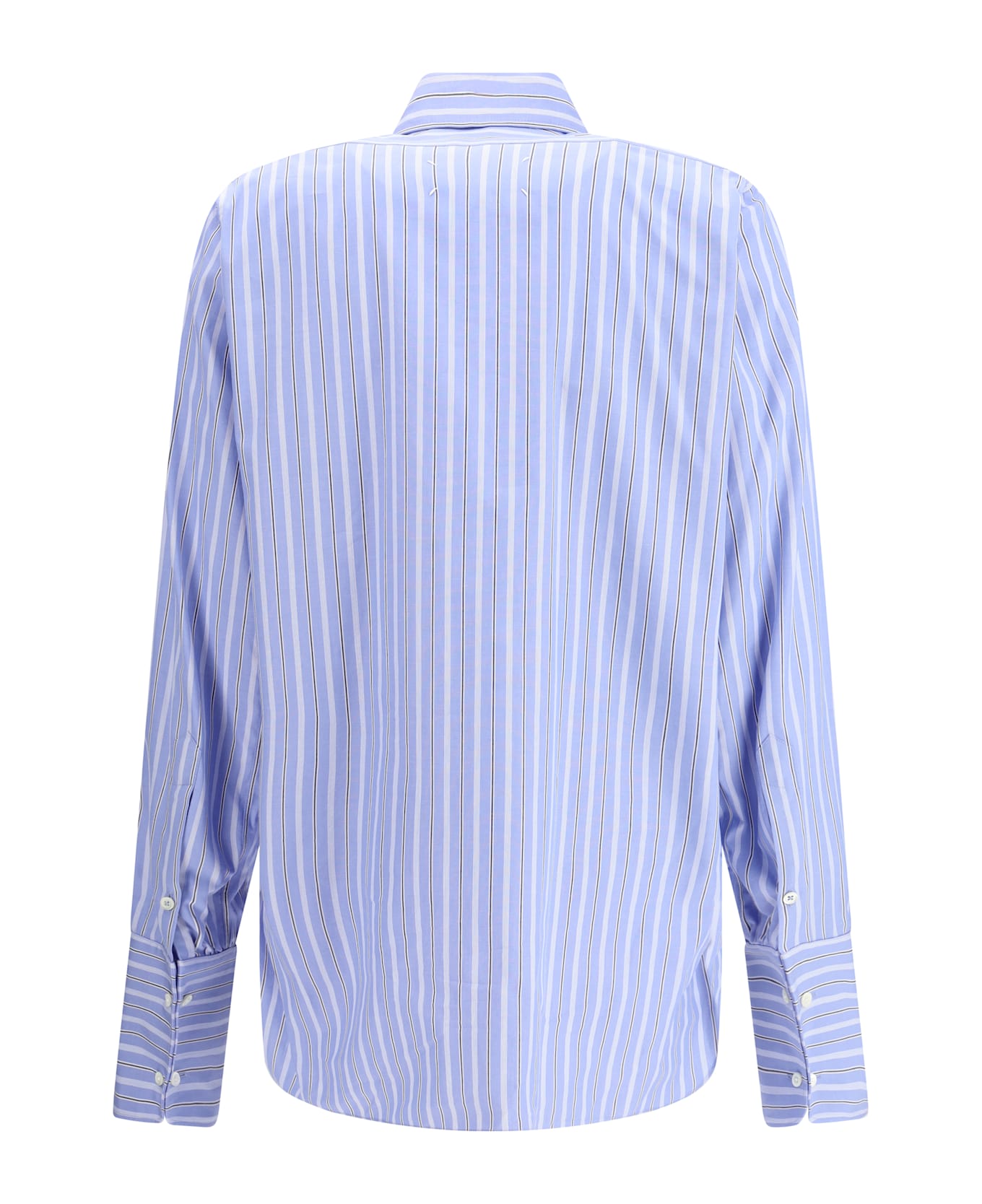 Maison Margiela Striped Cotton Shirt - Blue Stripe