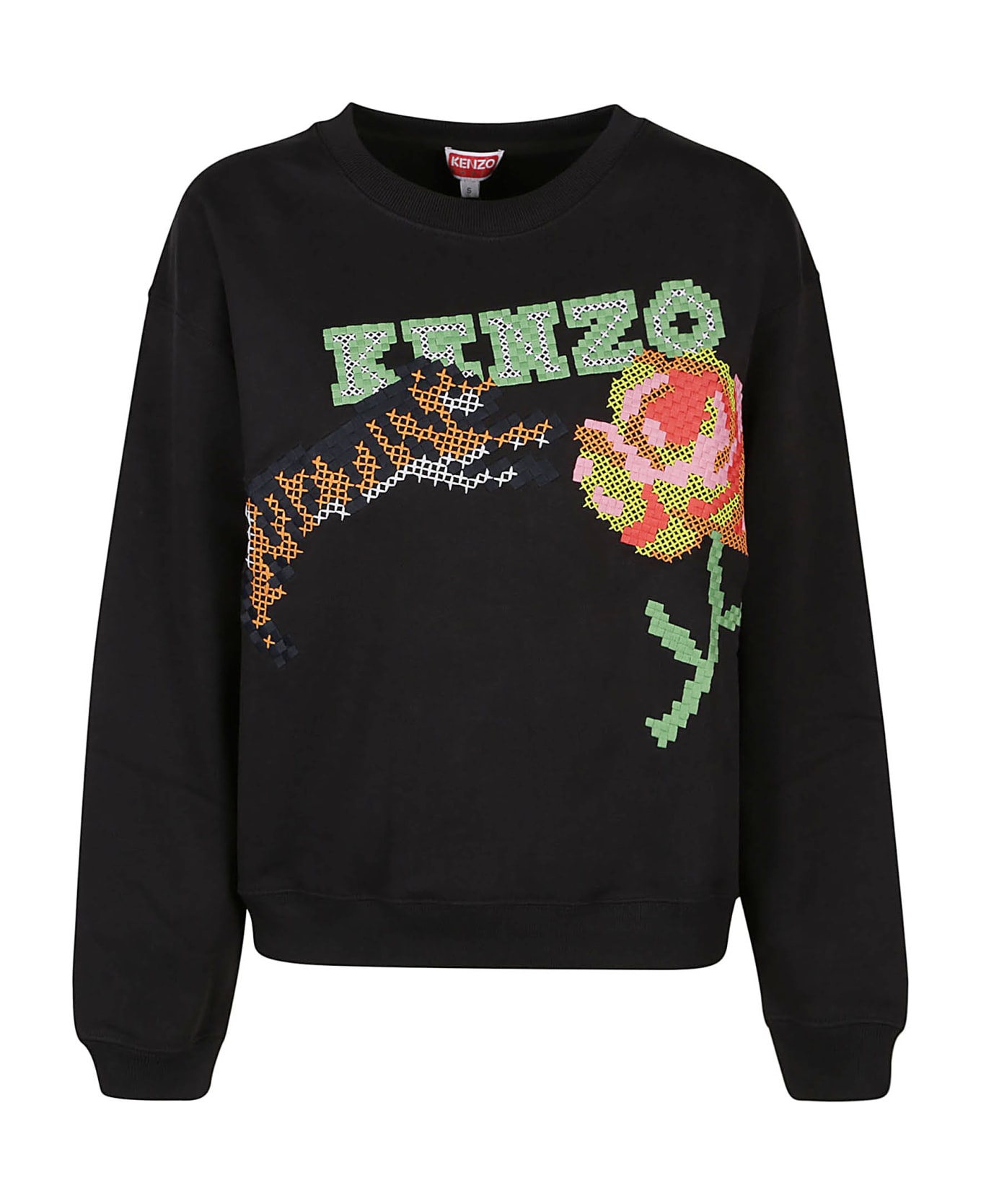 Kenzo Pixel Regular Sweatshirt - J Noir フリース