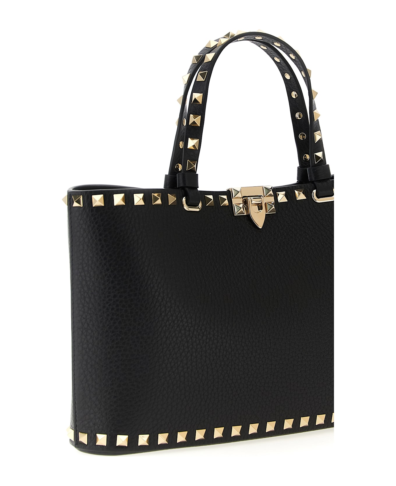 Valentino Garavani 
rockstud
 Small Shopping Bag - Black  