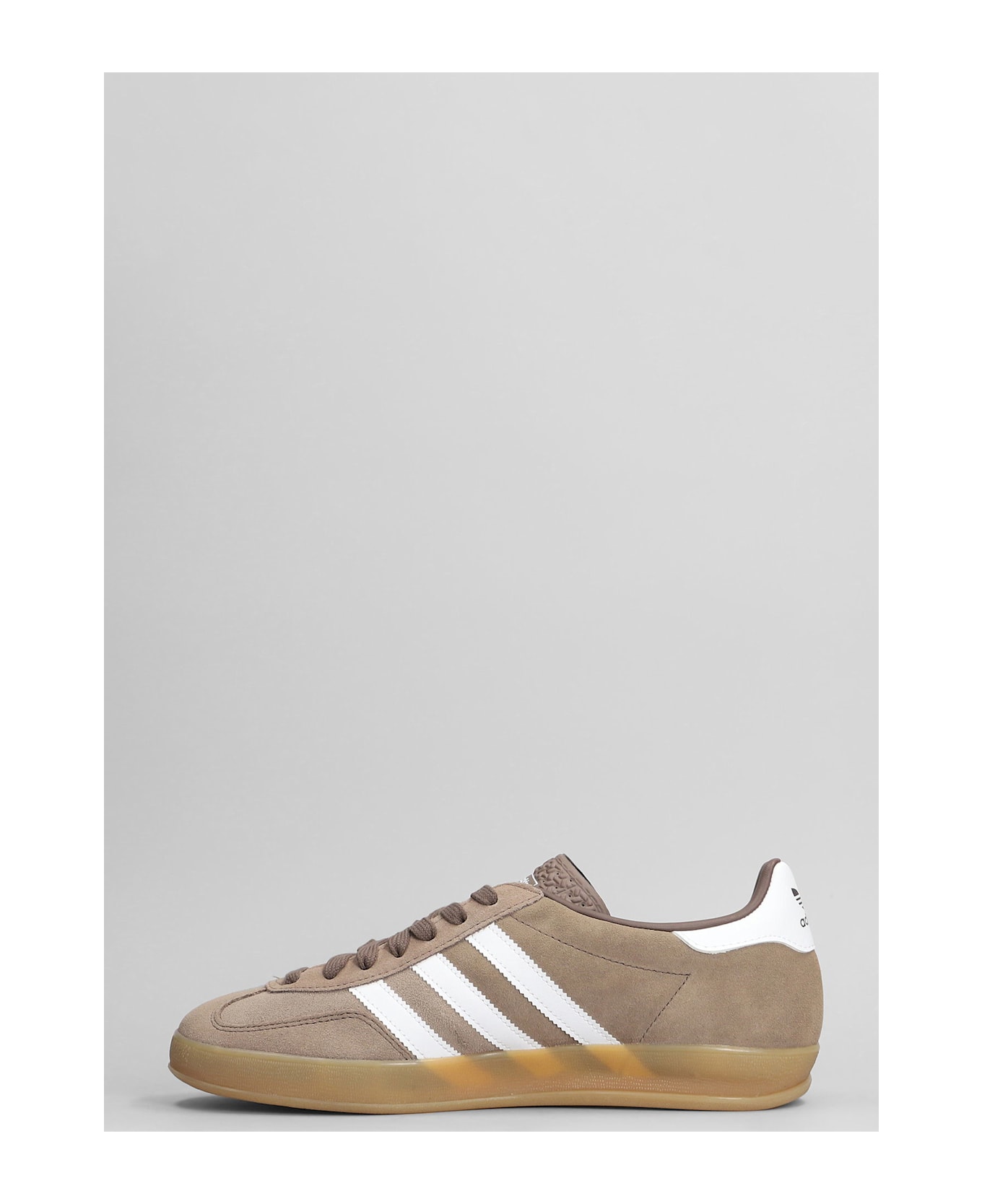 Adidas Gazelle Indoor Sneakers In Taupe Suede - taupe