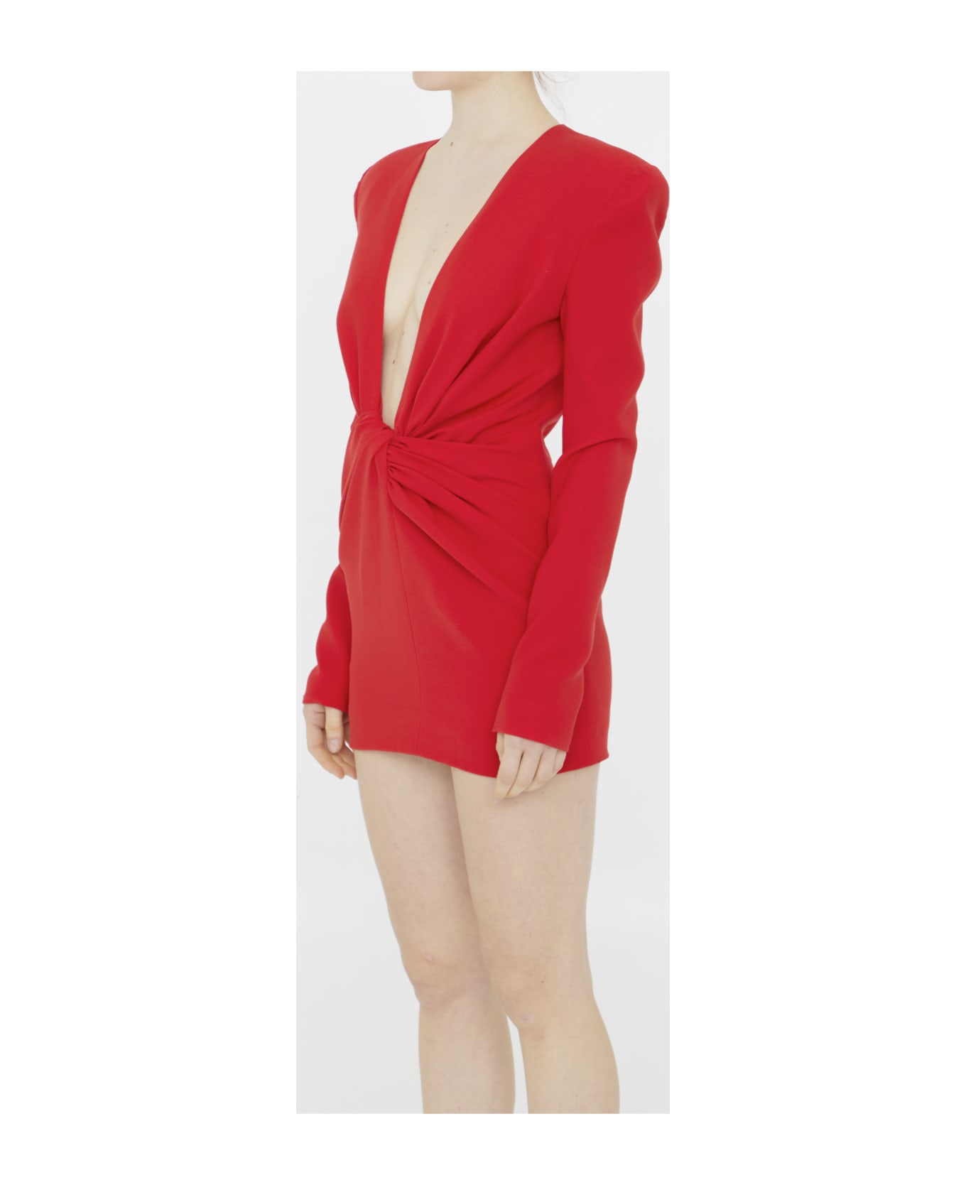 Monot Jersey Mini Dress - RED ワンピース＆ドレス