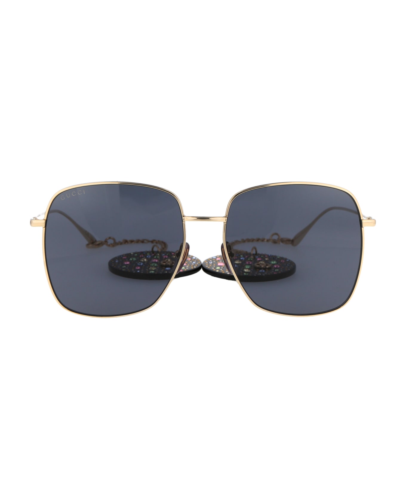 Gucci Eyewear Gg1031s Sunglasses - 009 GOLD GOLD GREY サングラス