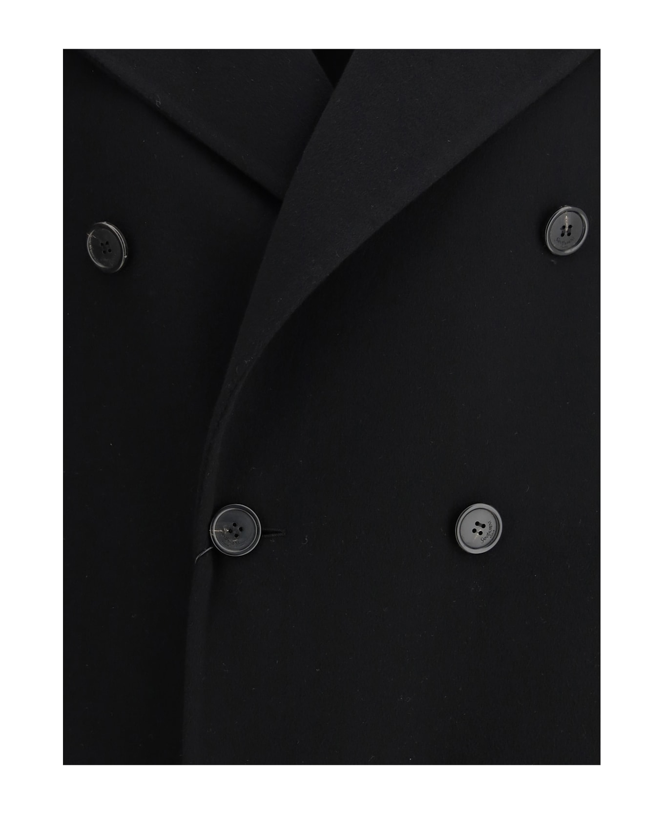 Saint Laurent Oversized Double-breasted Wool Coat