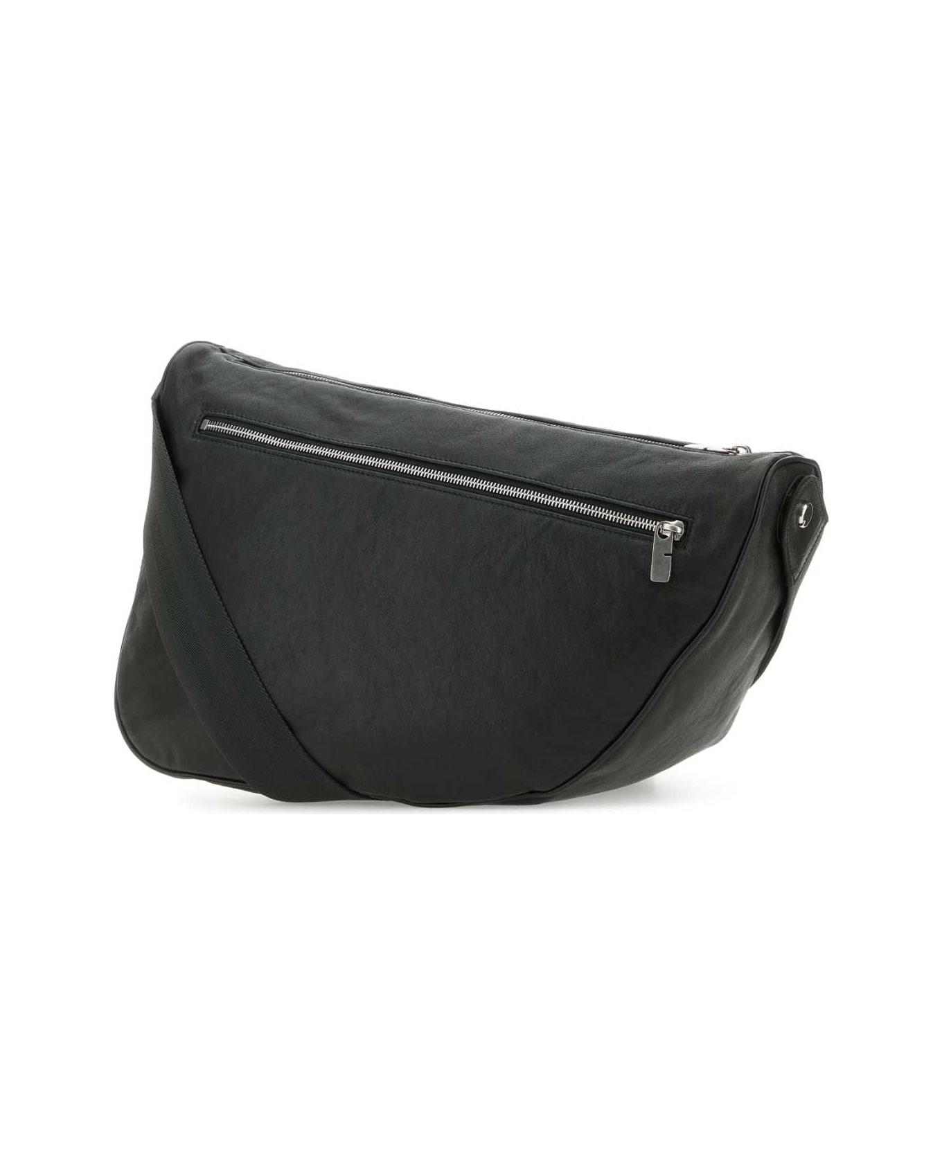 Burberry Slate Leather Shield Crossbody Bag - SLATE