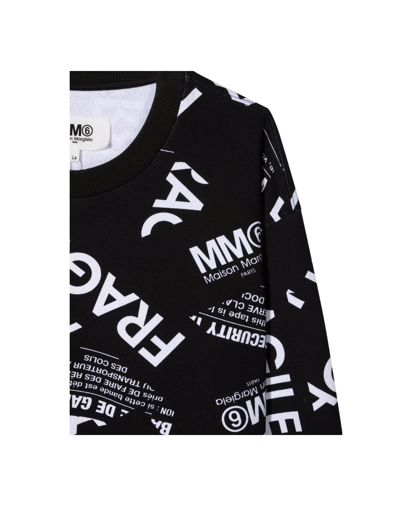 MM6 Maison Margiela Felpa - BLACK