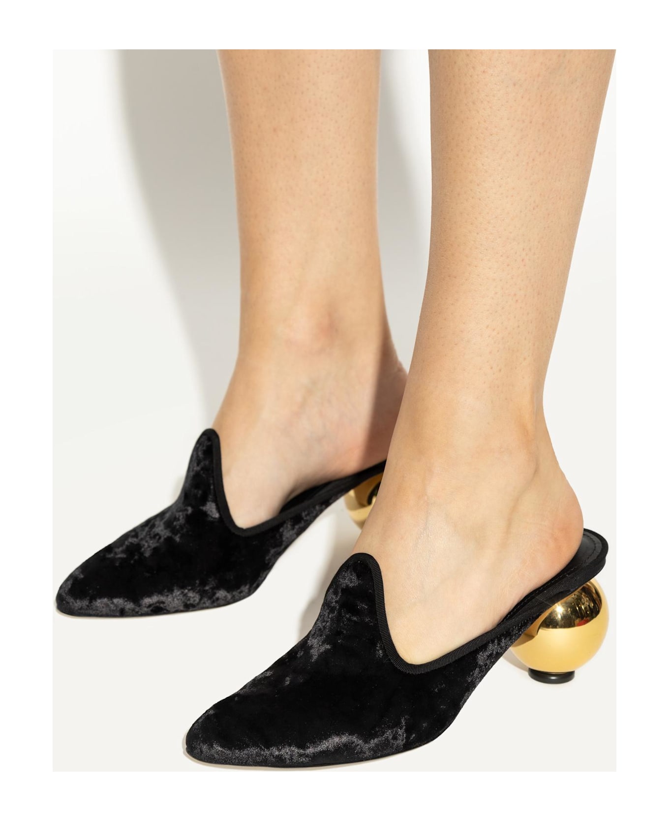 Ferragamo Heeled Mules 
tasha
 - Black