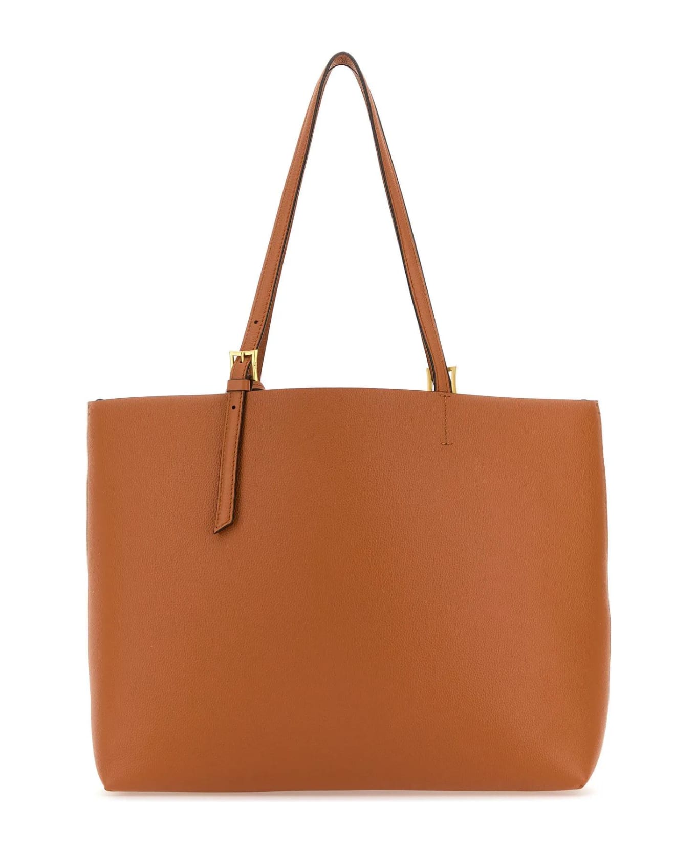 MCM Caramel Leather Medium Himmel Shopping Bag - BROWN トートバッグ