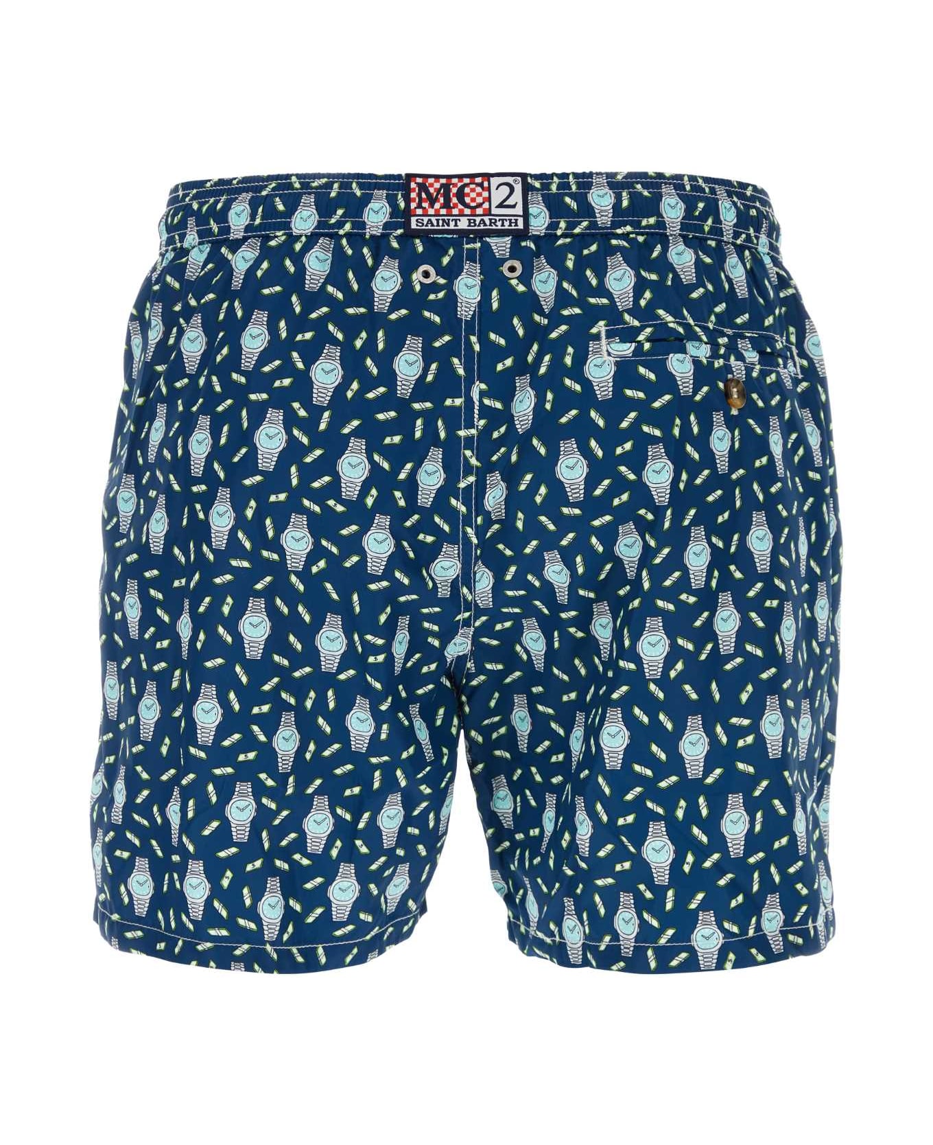 MC2 Saint Barth Printed Polyester Swimming Shorts - 6156