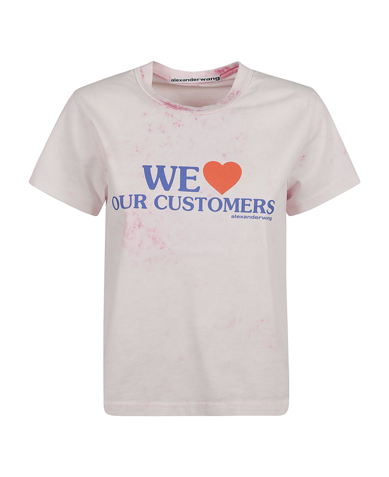 Alexander Wang We Love Our Customers T-shirt - Pink/Blue Tシャツ