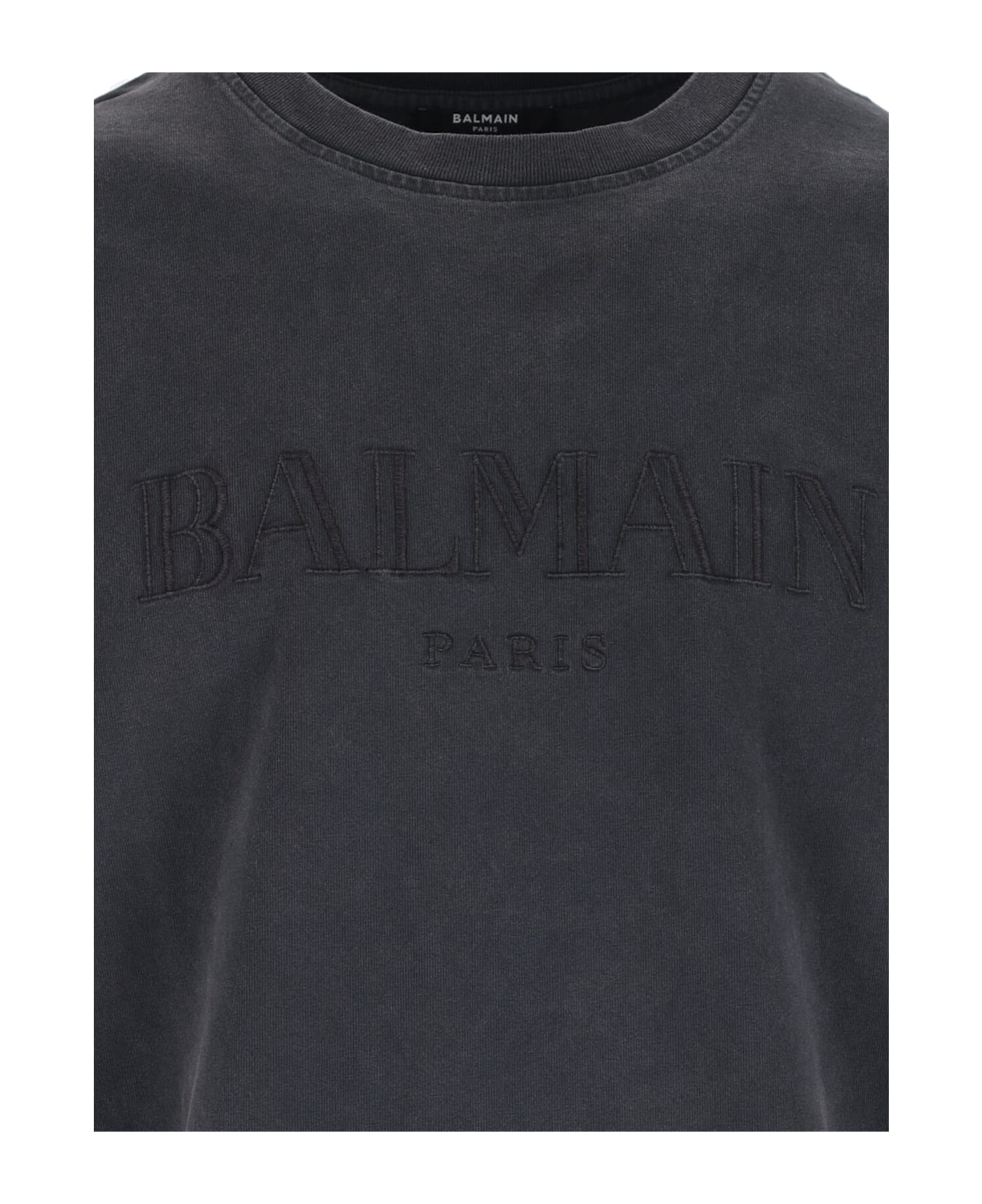 Balmain Logo T-shirt - Gray