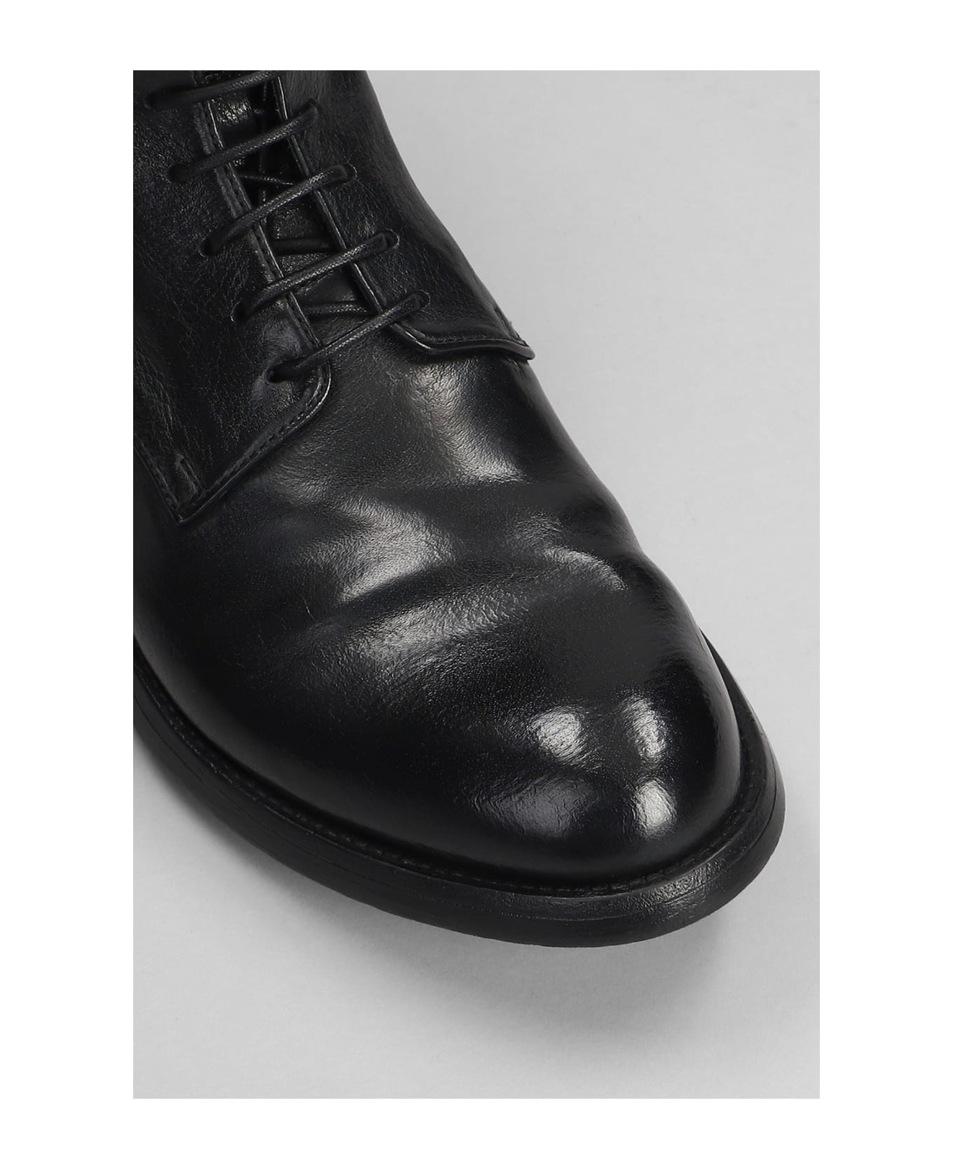 Officine Creative Hive 016 Ankle Boots In Black Leather - black