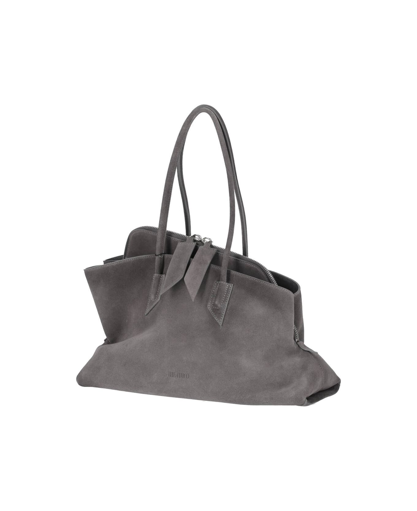 The Attico Medium Handbag "la Passeggiata" - Gray