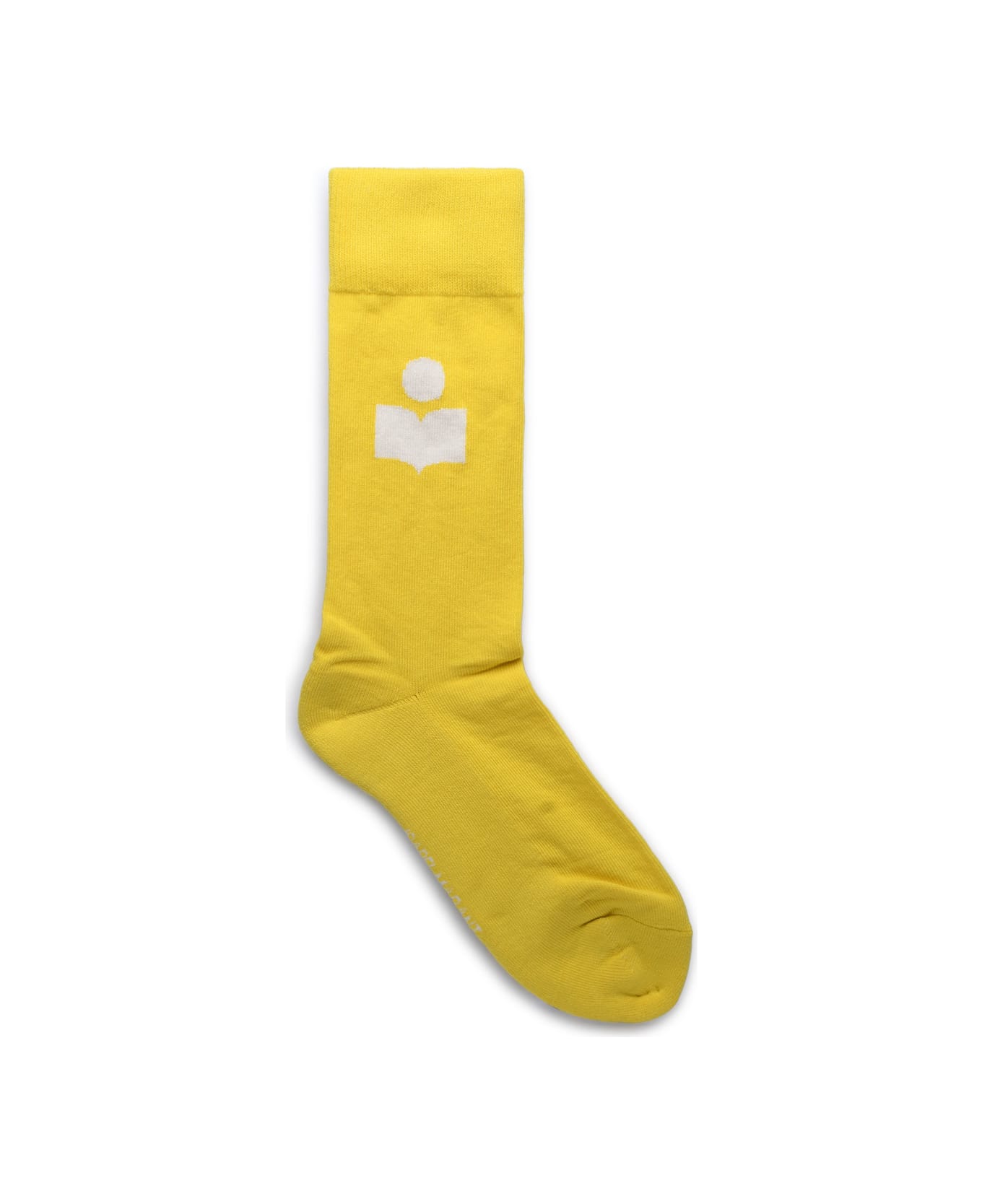 Isabel Marant 'siloki' Cotton Blend Socks - Yellow 靴下＆タイツ
