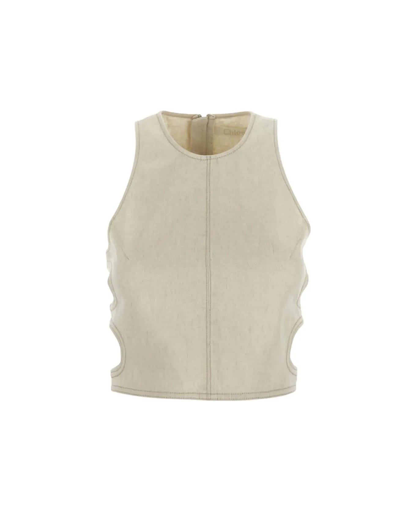 Chloé Cotton Top - Milk