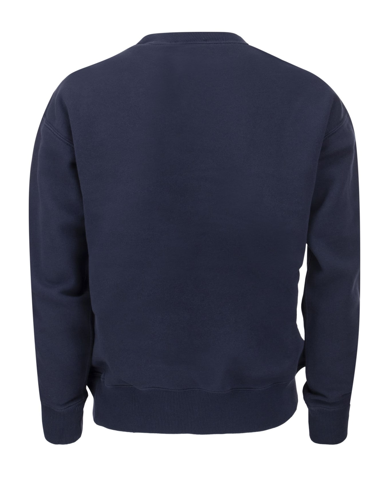 Ralph Lauren Crewneck Cotton Sweatshirt - Navy Blue