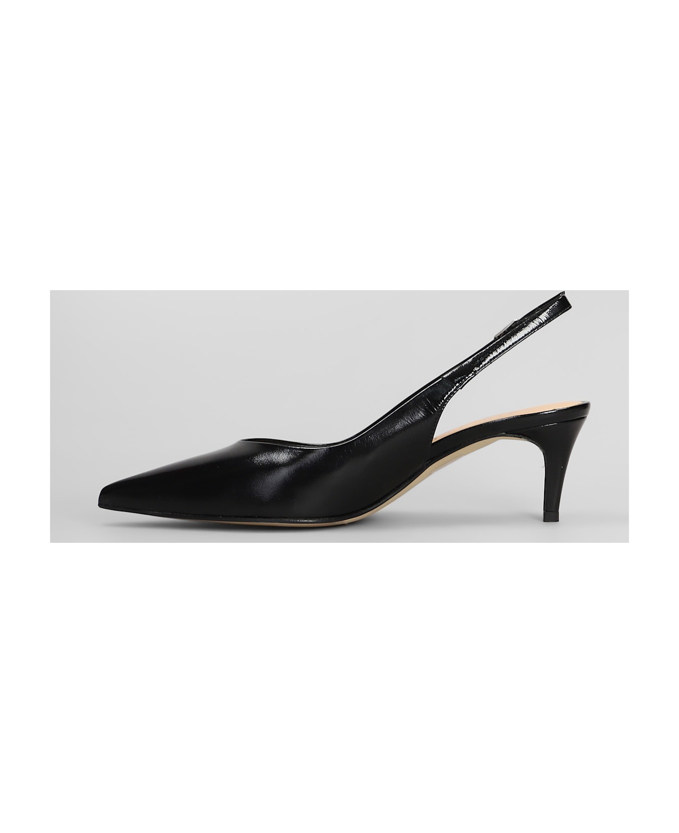 The Seller Pumps In Black Leather - black