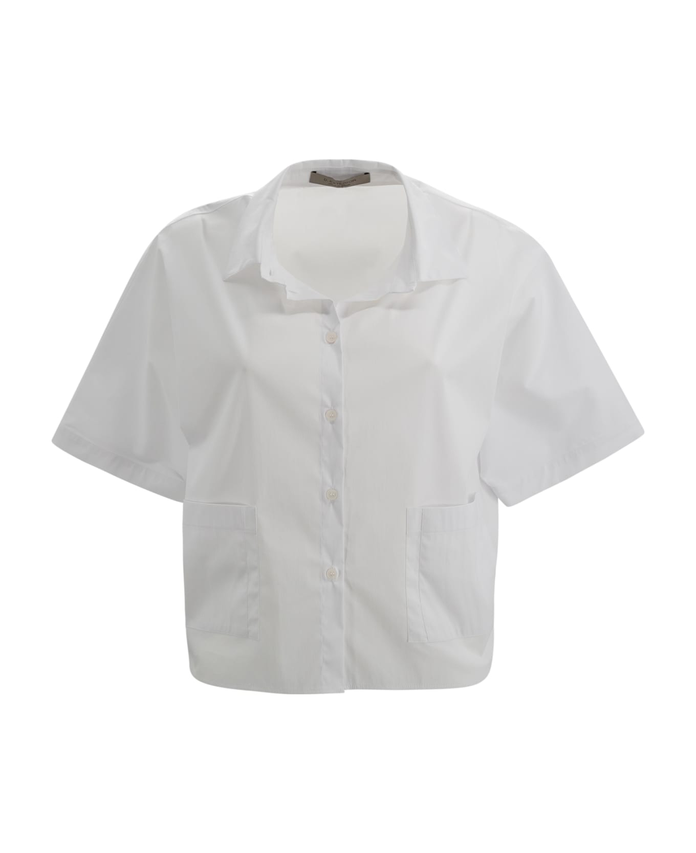 D.Exterior Short Shirt With Pocket - White シャツ