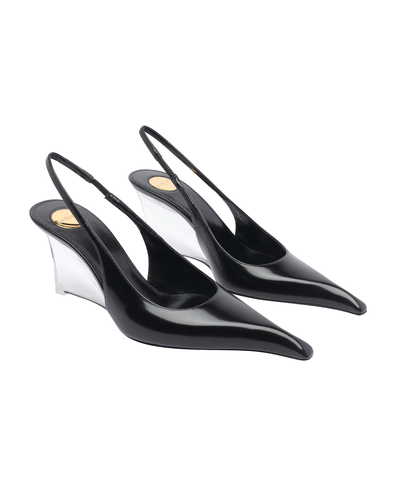Saint Laurent Miller Wedges - Black