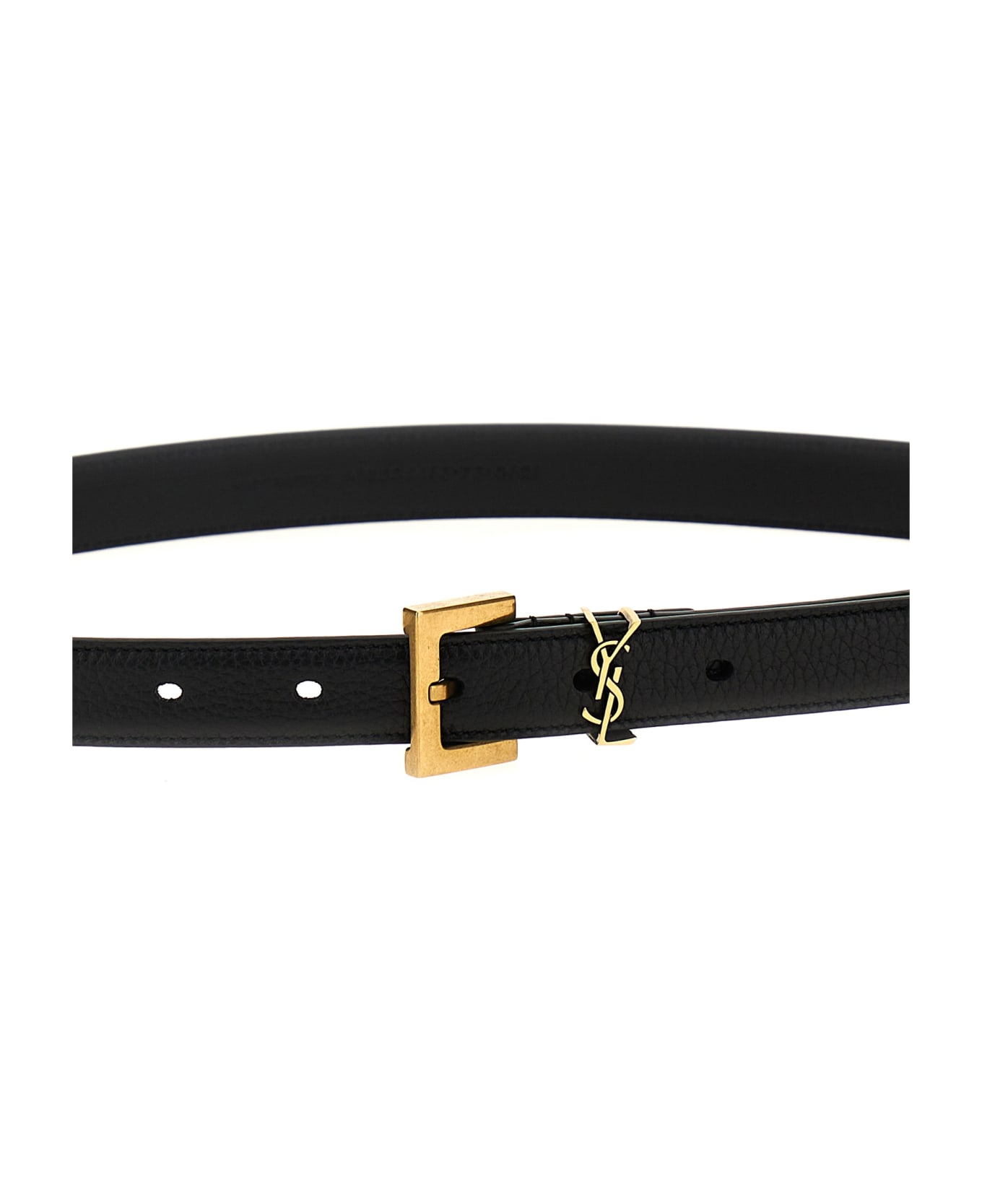Saint Laurent 'cassandre' Belt - Black  