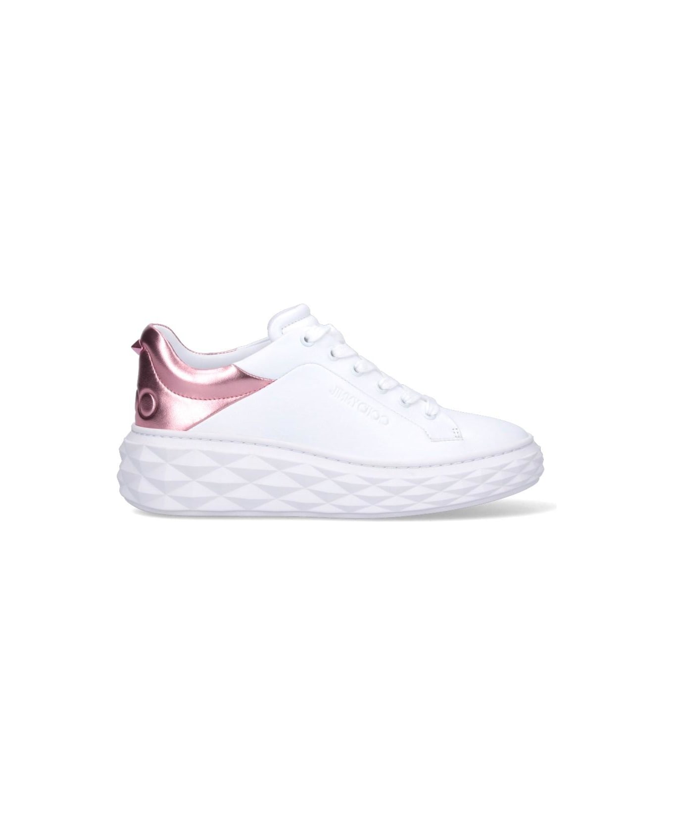 Jimmy Choo 'diamond Maxi' Sneakers - White