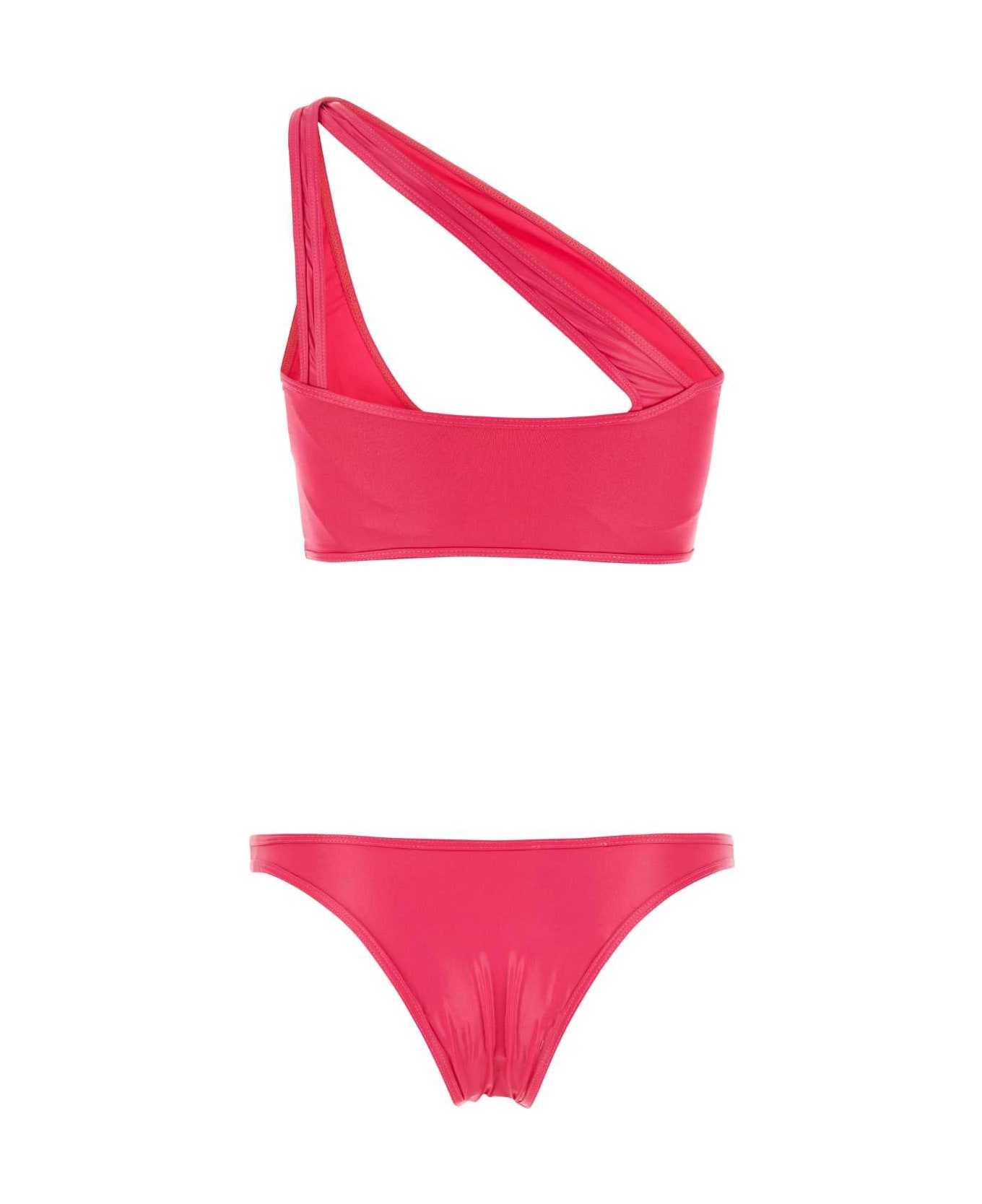 The Attico Fuchsia Stretch Nylon Bikini - 008