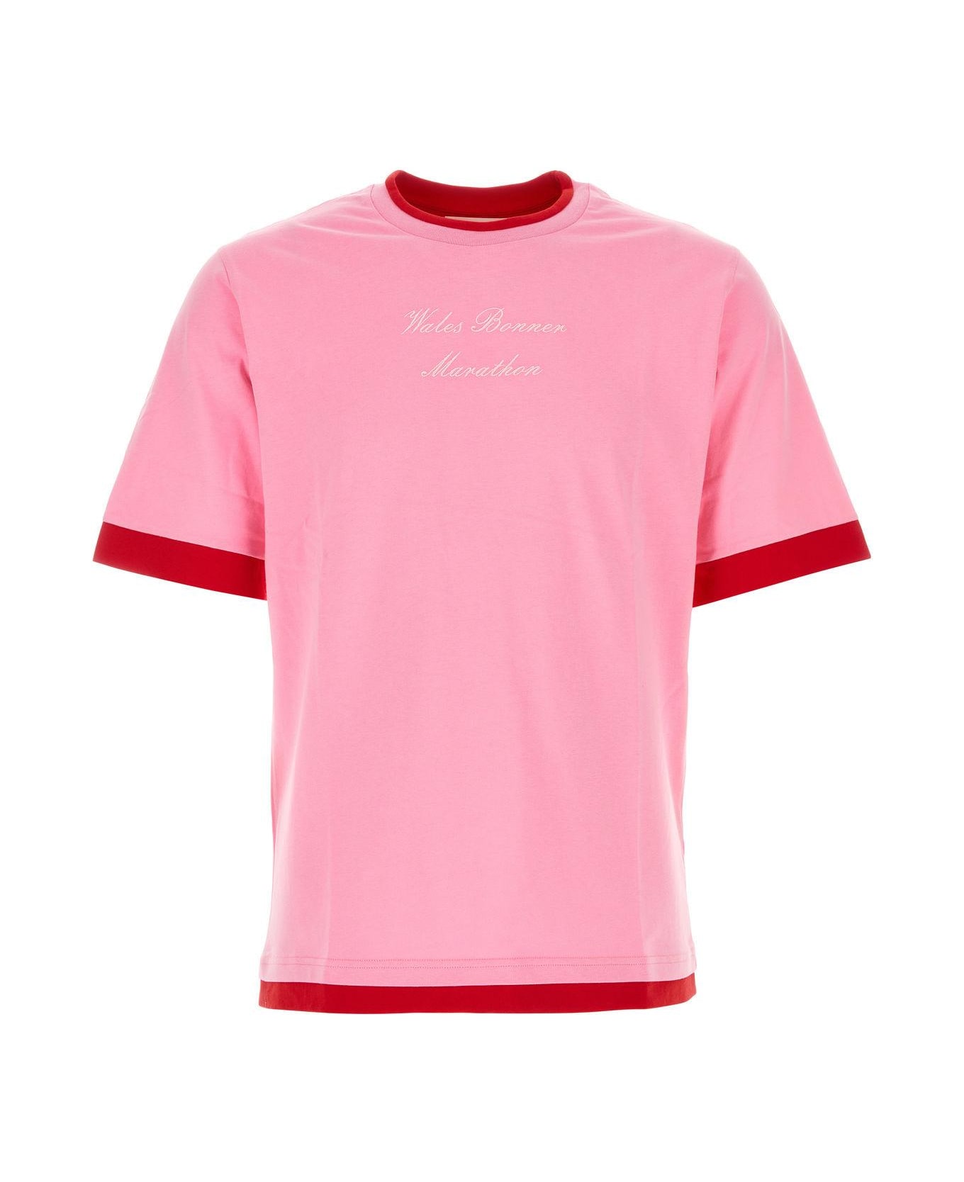 Wales Bonner Pink Cotton Marathon T-shirt | italist, ALWAYS