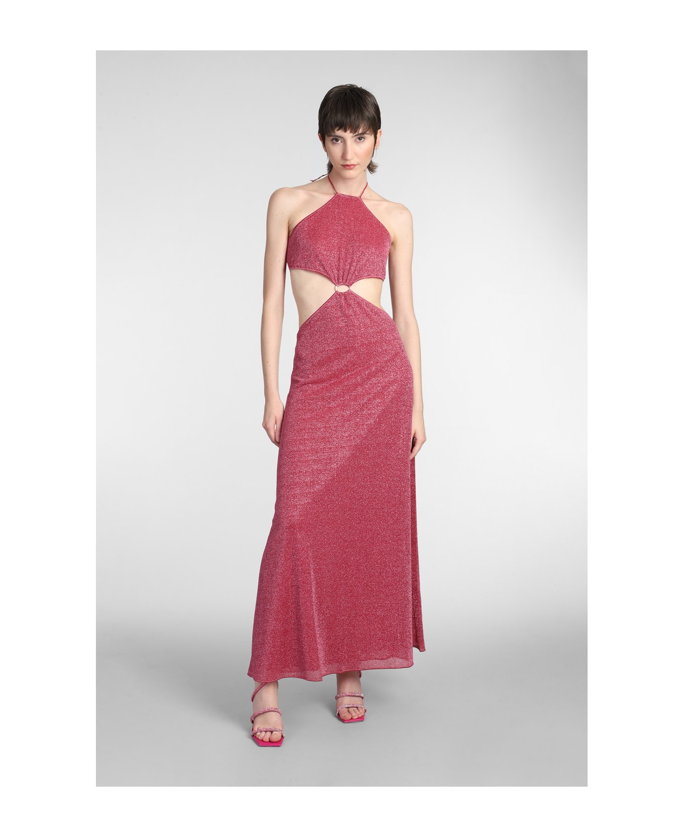 Oseree Dress In Rose-pink Polyamide - Rosa