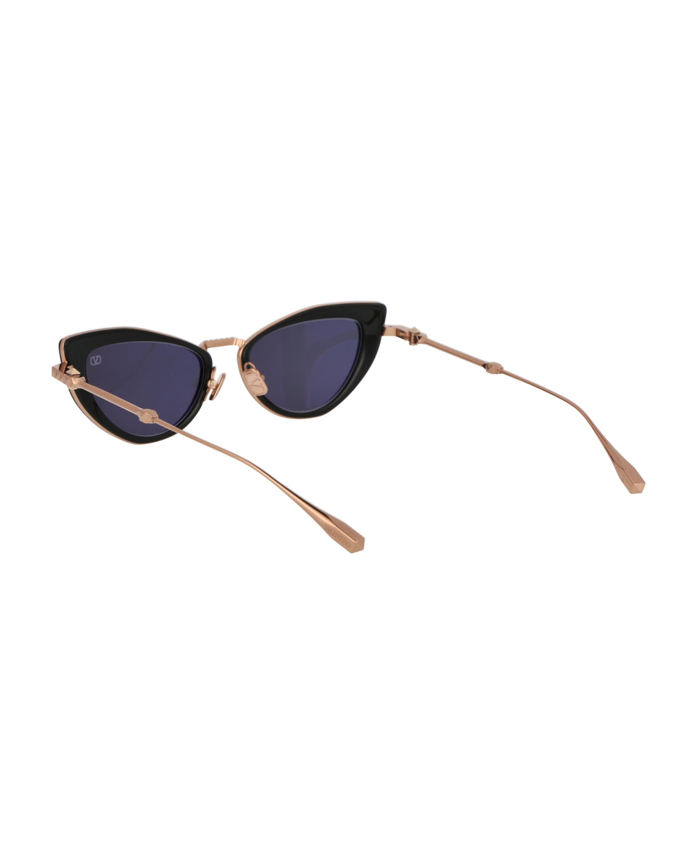 Valentino Eyewear Viii Sunglasses - ROSE GOLD W/ DARK GREY  サングラス