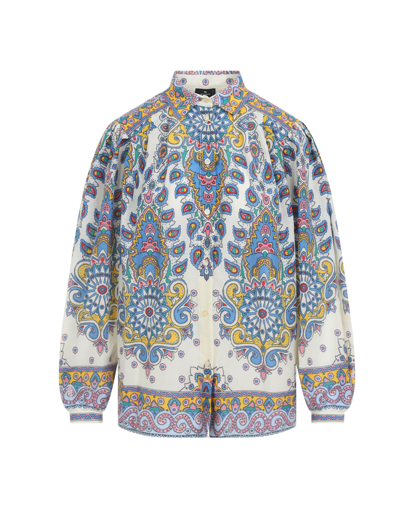 Etro Cotton And Silk Blouse - Blue